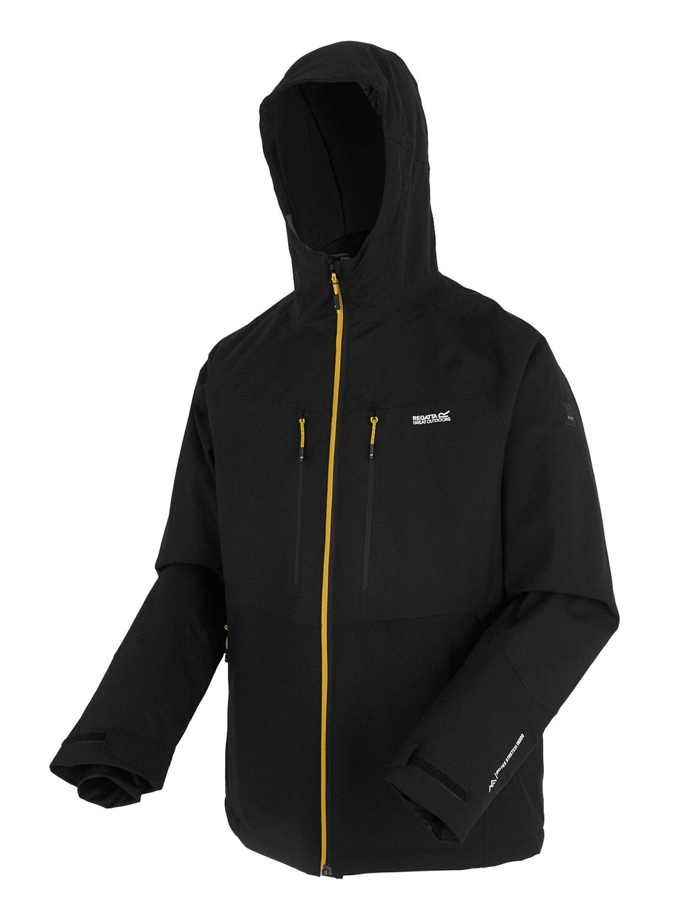  image of regatta-mens-highton-stretch-padded-waterproof-insulated-jacket-black