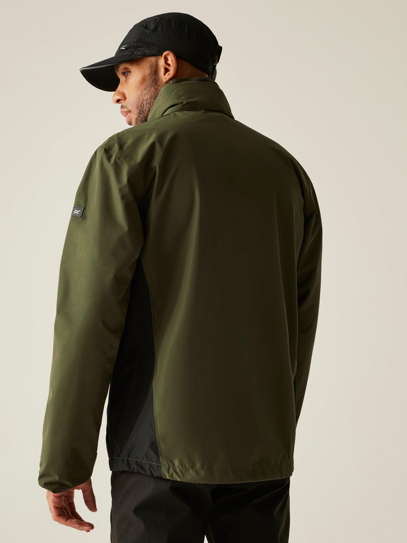  image of regatta-mens-matt-ii-waterproof-shell-jacket-green