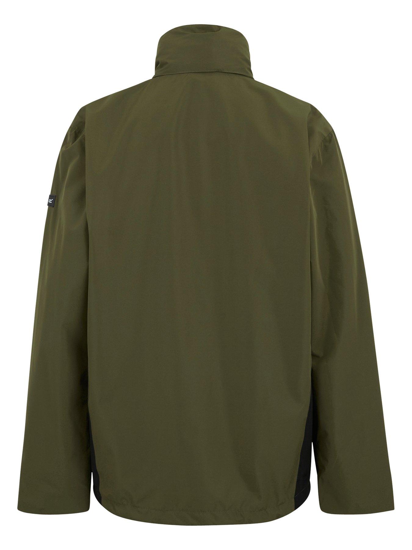  image of regatta-mens-matt-ii-waterproof-shell-jacket-green