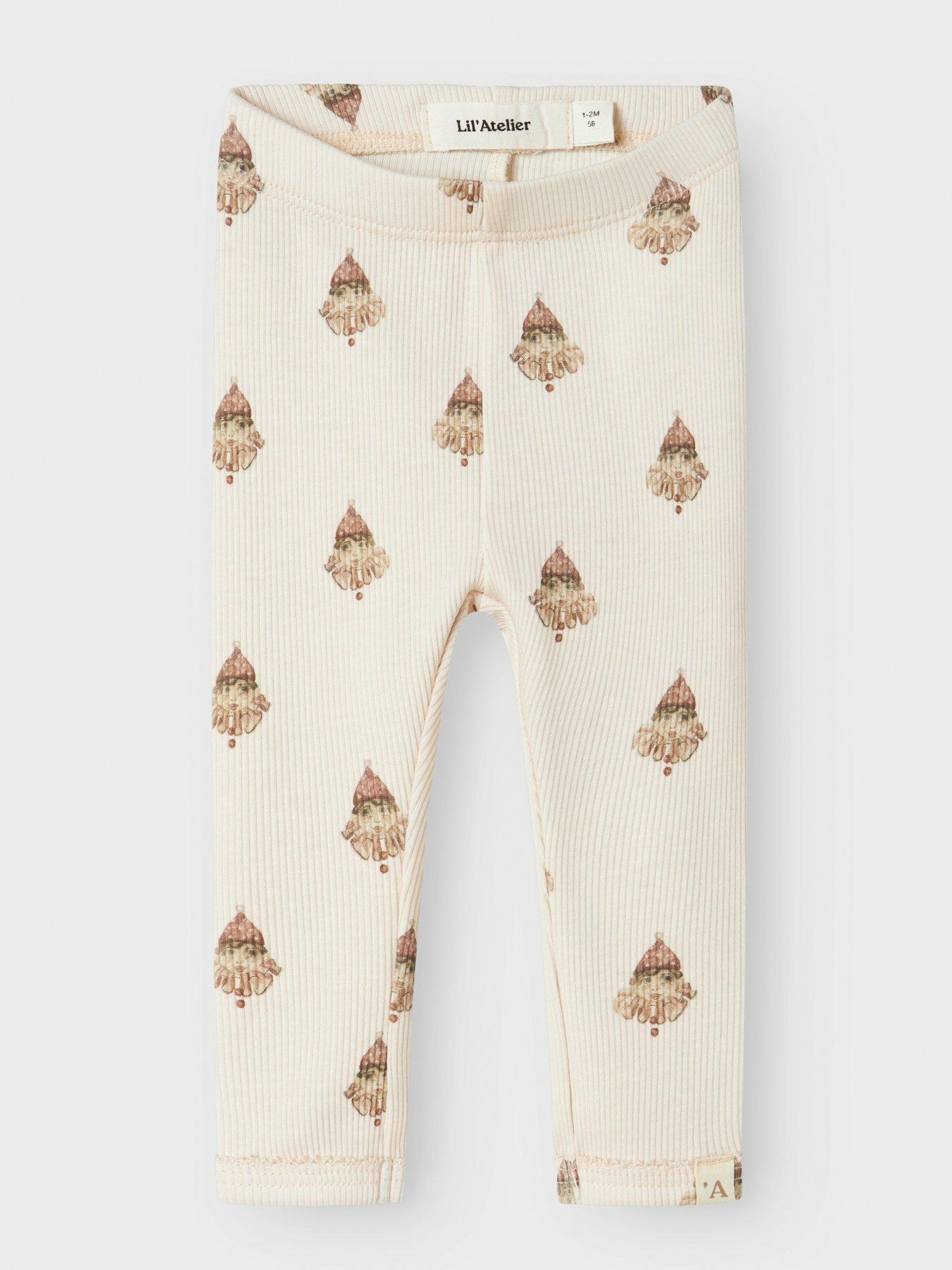 undefined Baby Girls Circus Print Leggings - Light Pink