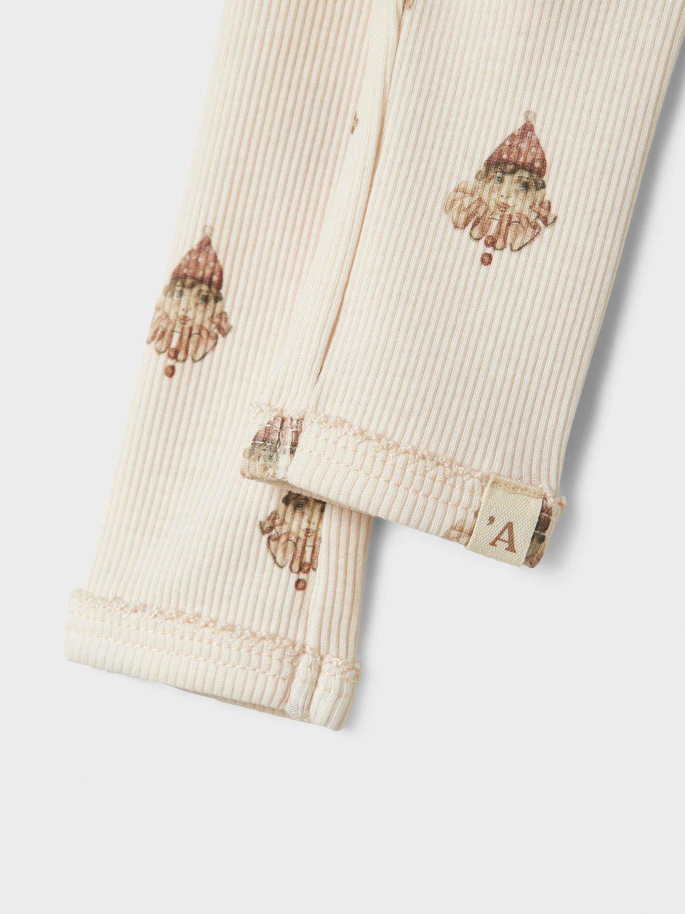 Image 2 of 2 of Lil Atelier Baby Girls Circus Print Leggings - Light Pink