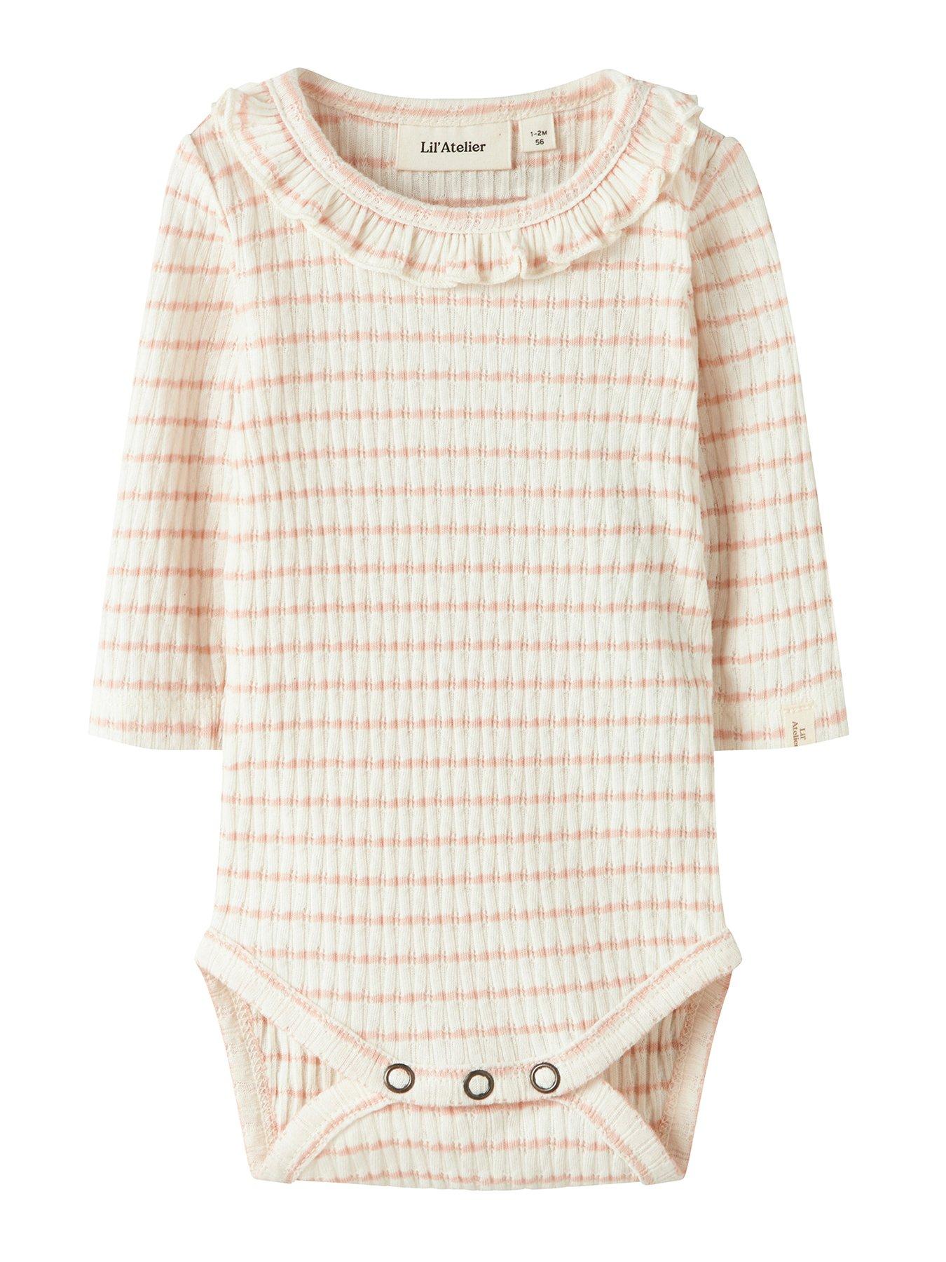 front image of lil-atelier-baby-girls-frill-striped-long-sleeve-bodysuit-light-pink