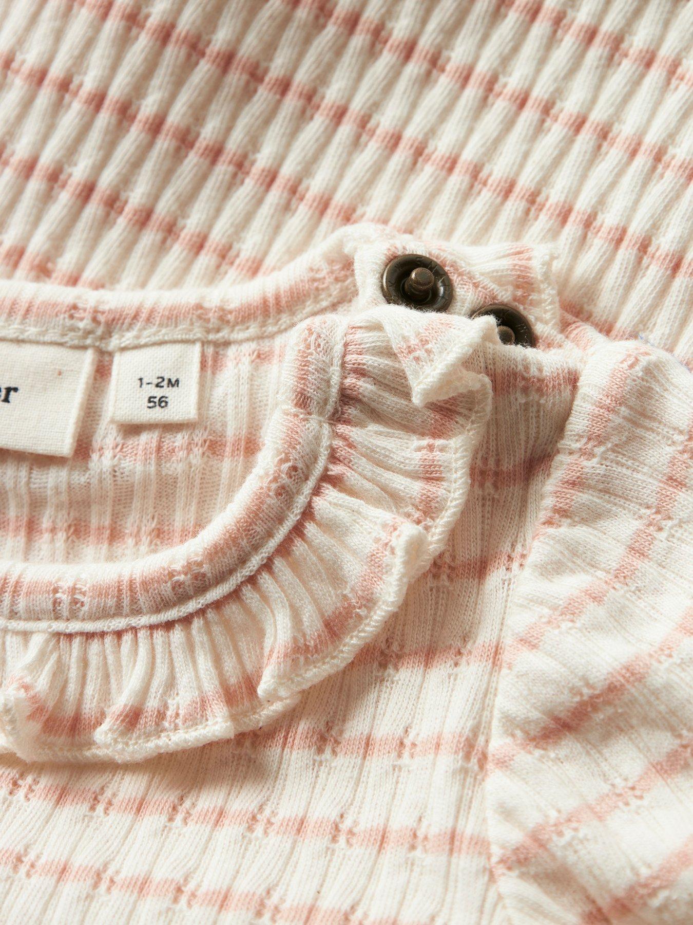  image of lil-atelier-baby-girls-frill-striped-long-sleeve-bodysuit-light-pink