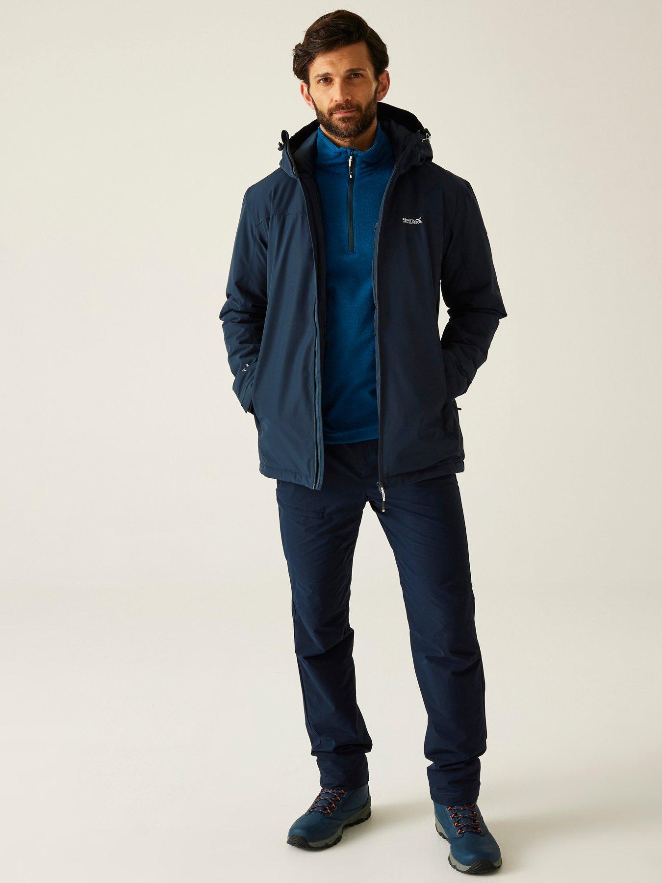  image of regatta-mens-thornbridge-waterproof-insulated-jacket-navy