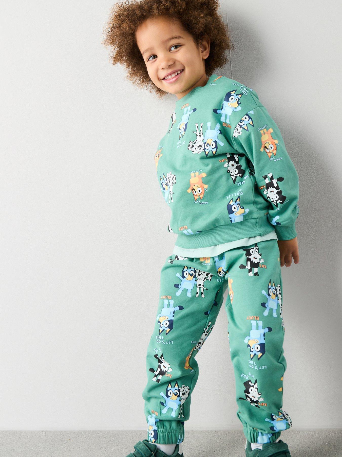 Image 5 of 5 of Bluey Bluey Sweat Set - Green