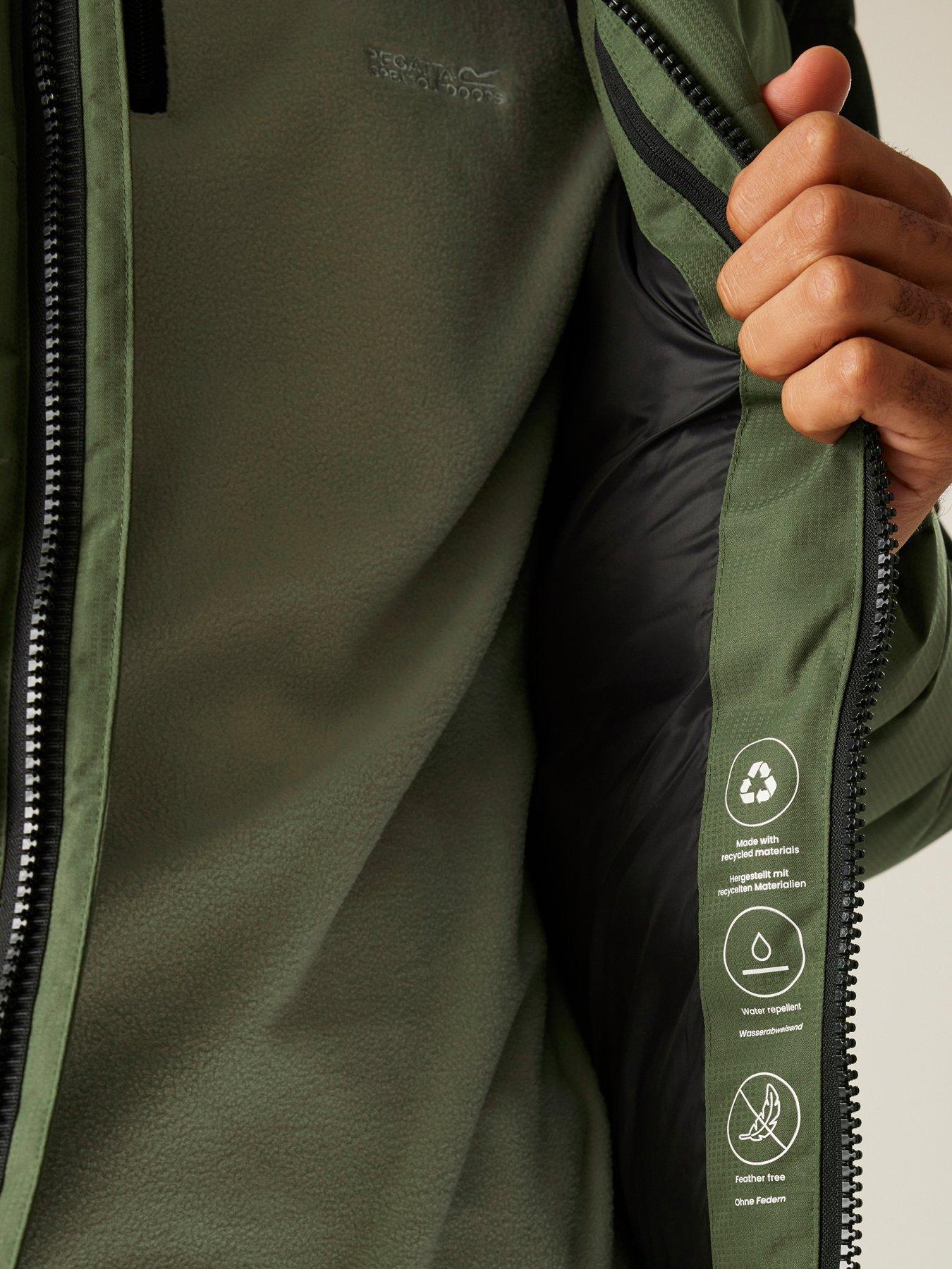  image of regatta-mens-aldthorn-padded-jacket-green