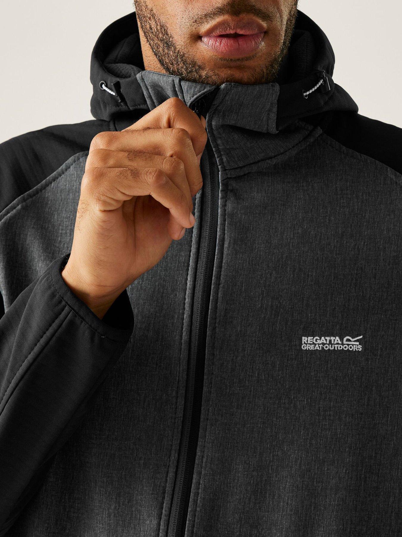  image of regatta-mens-arec-iii-softshell-jacket-grey