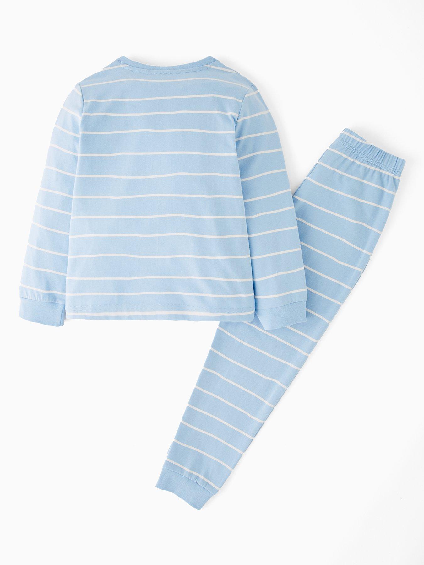 Image 2 of 4 of Ms Rachel Stripe Pyjamas - Blue
