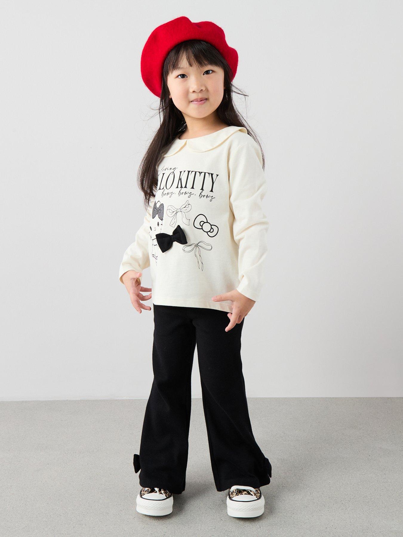  image of hello-kitty-collar-legging-set-light-cream