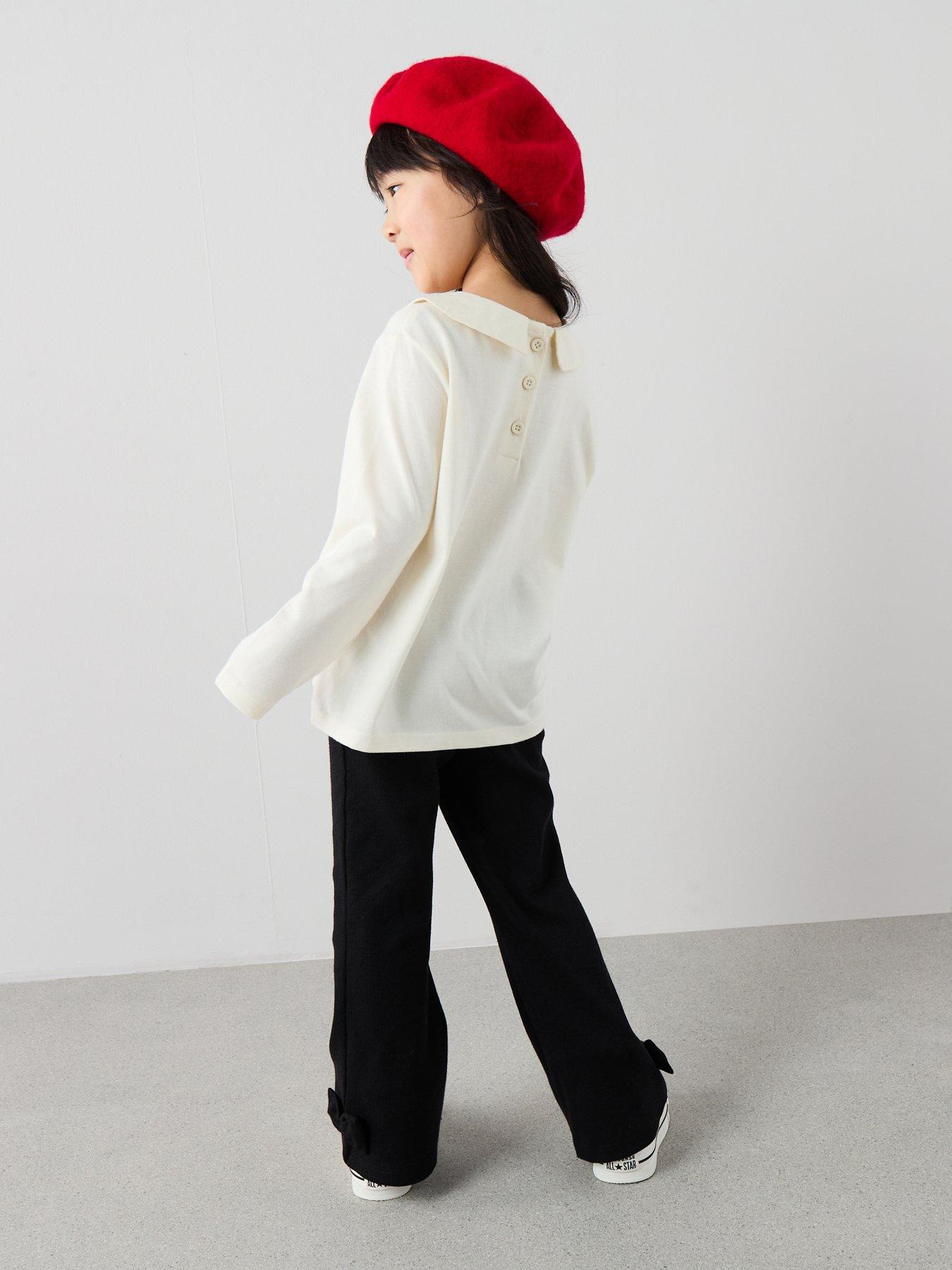 stillFront image of hello-kitty-collar-legging-set-light-cream