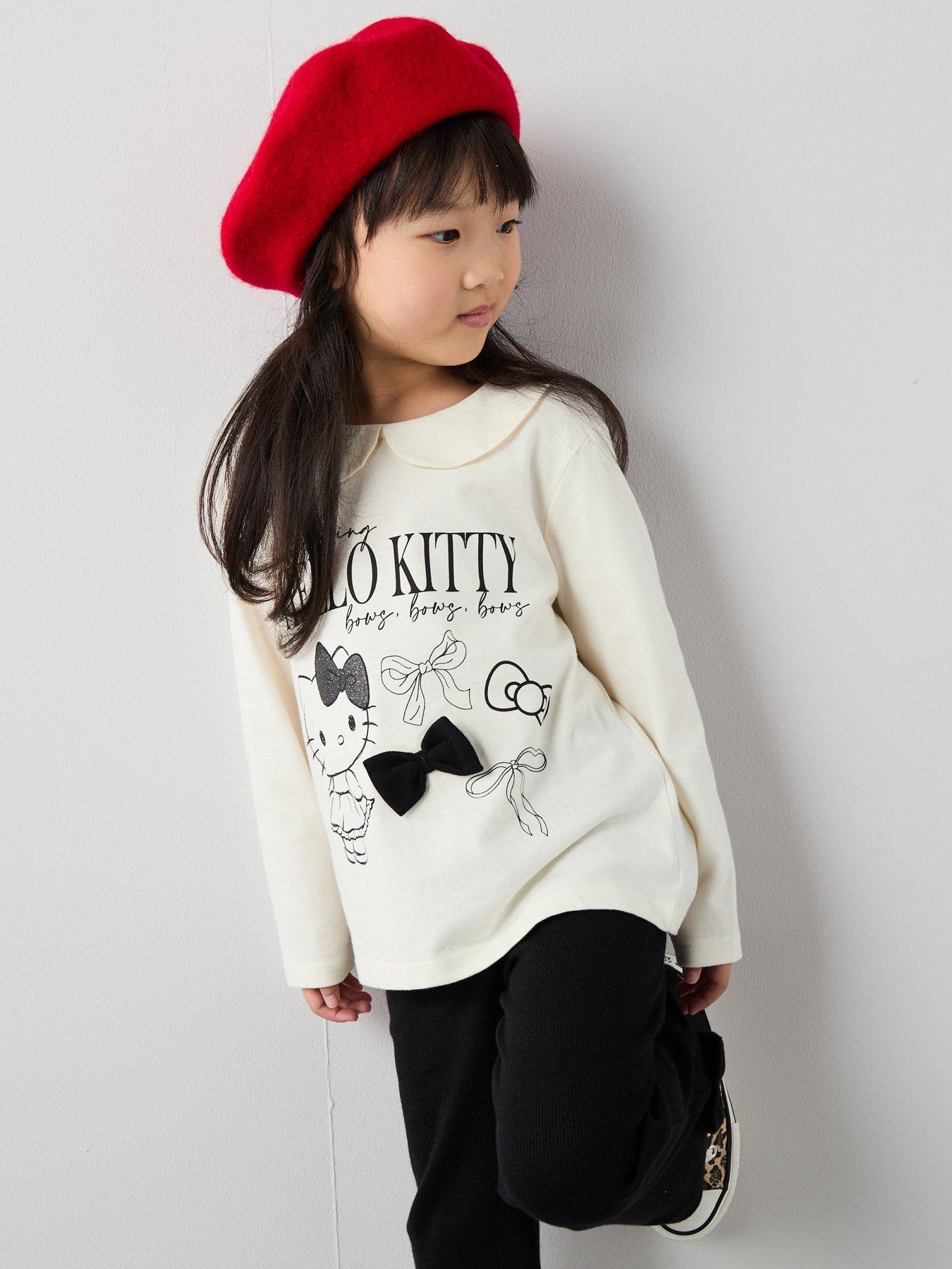  image of hello-kitty-collar-legging-set-light-cream