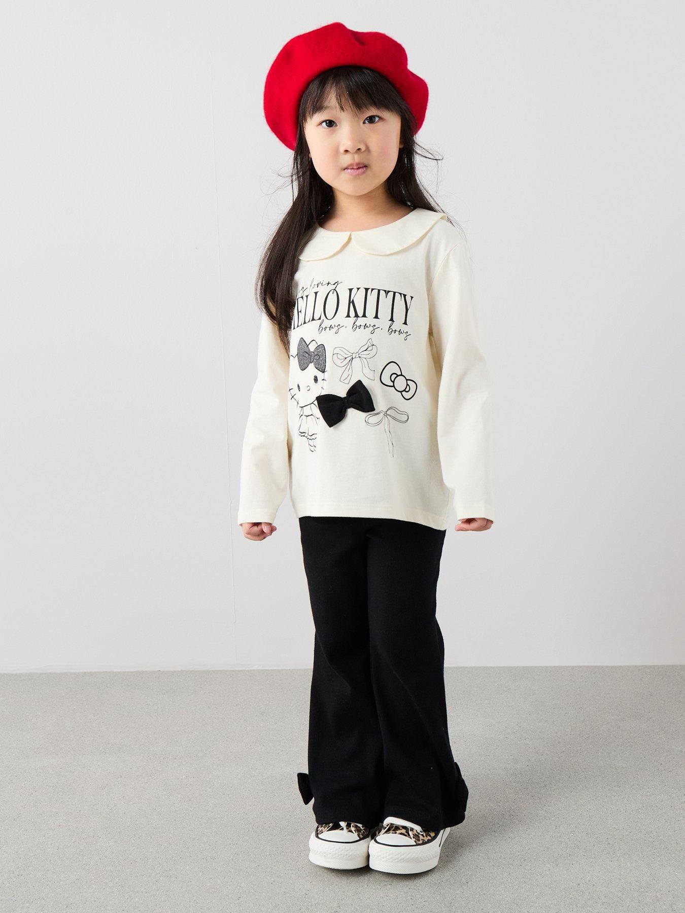  image of hello-kitty-collar-legging-set-light-cream