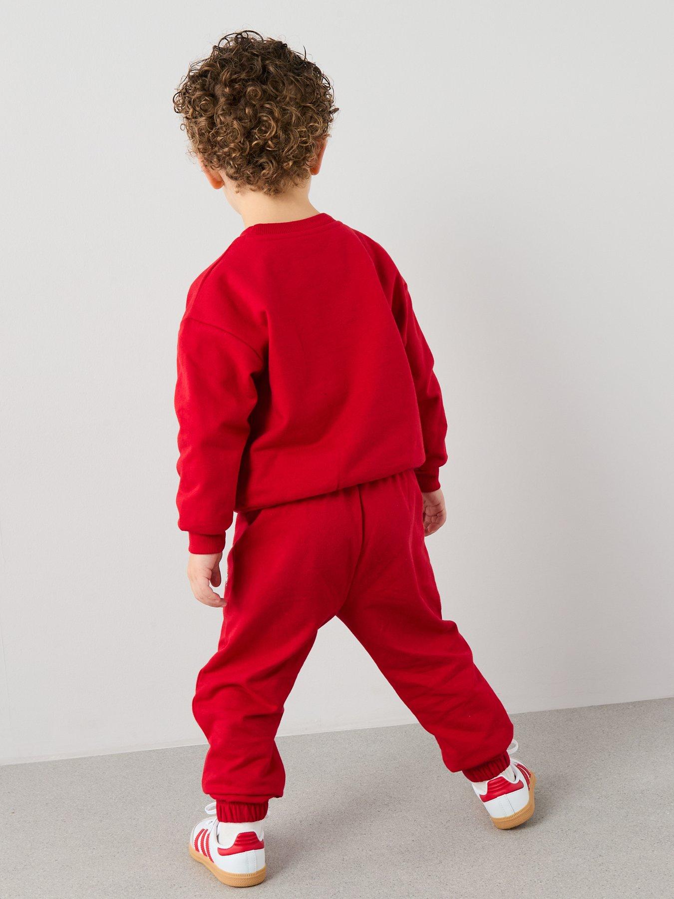  image of hot-wheels-sweat-set-red