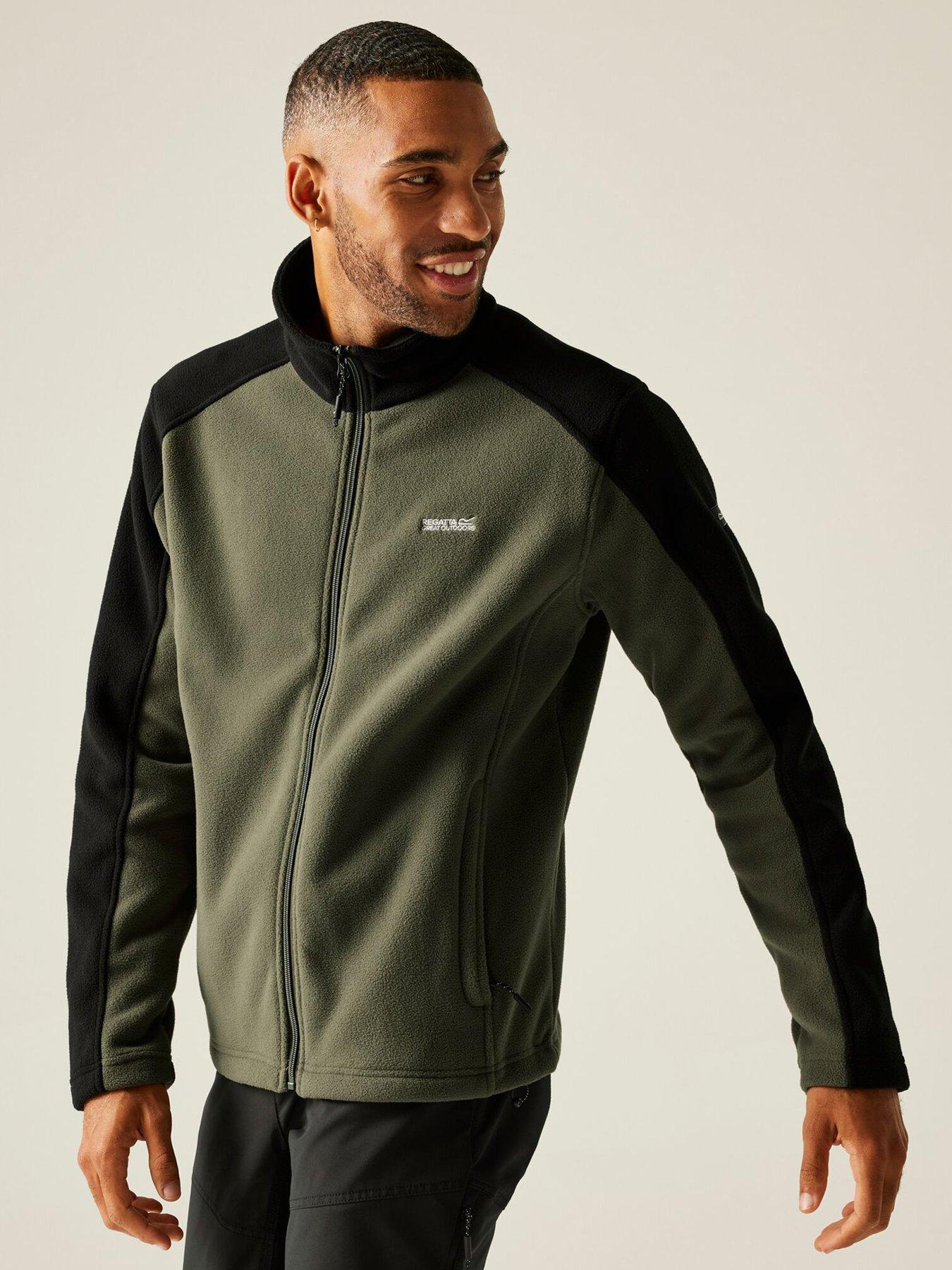 front image of regatta-mens-hedman-ii-fleece-green