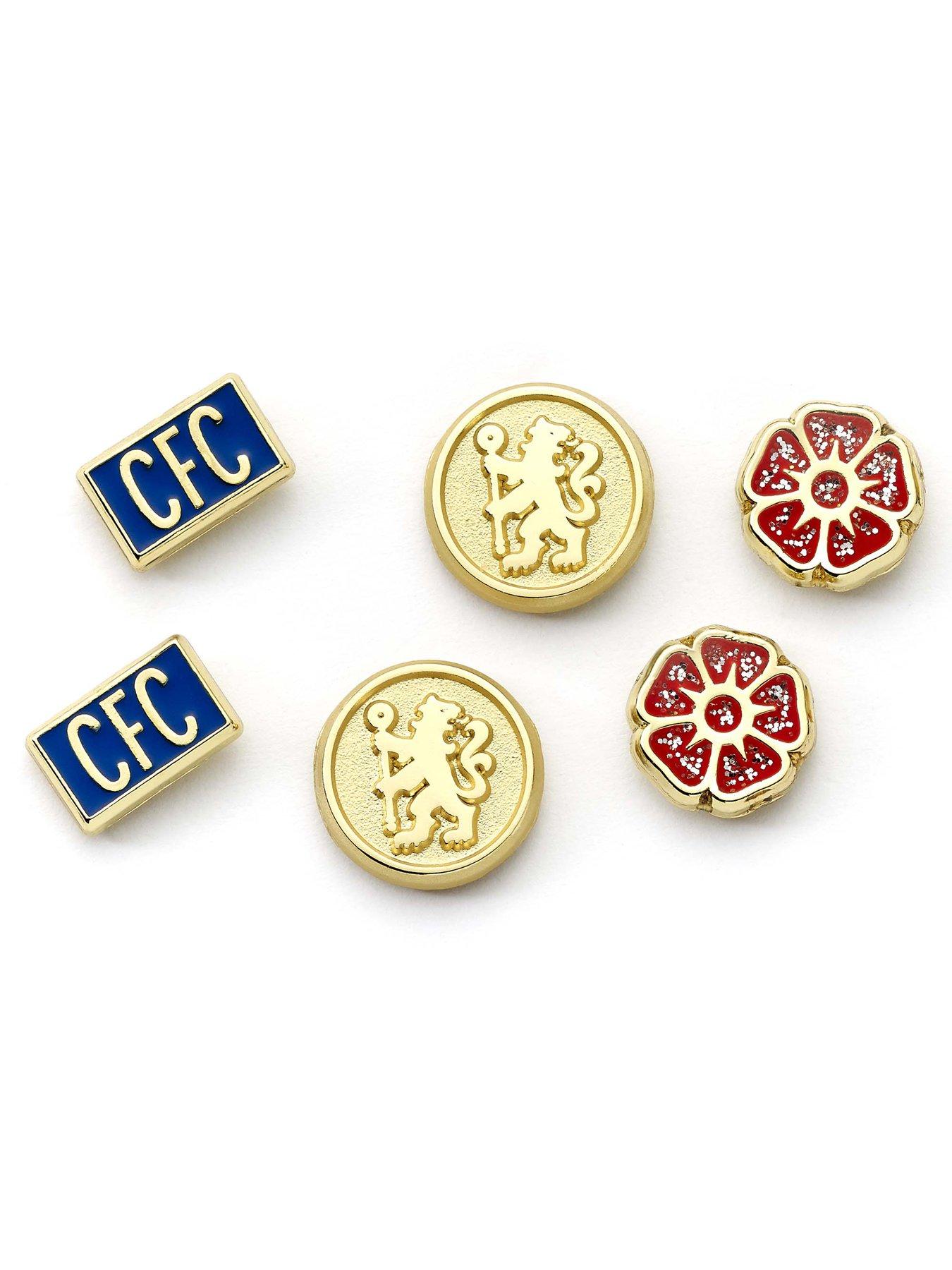 Image 2 of 3 of Chelsea Football Club Set of 3 Stud Earrings