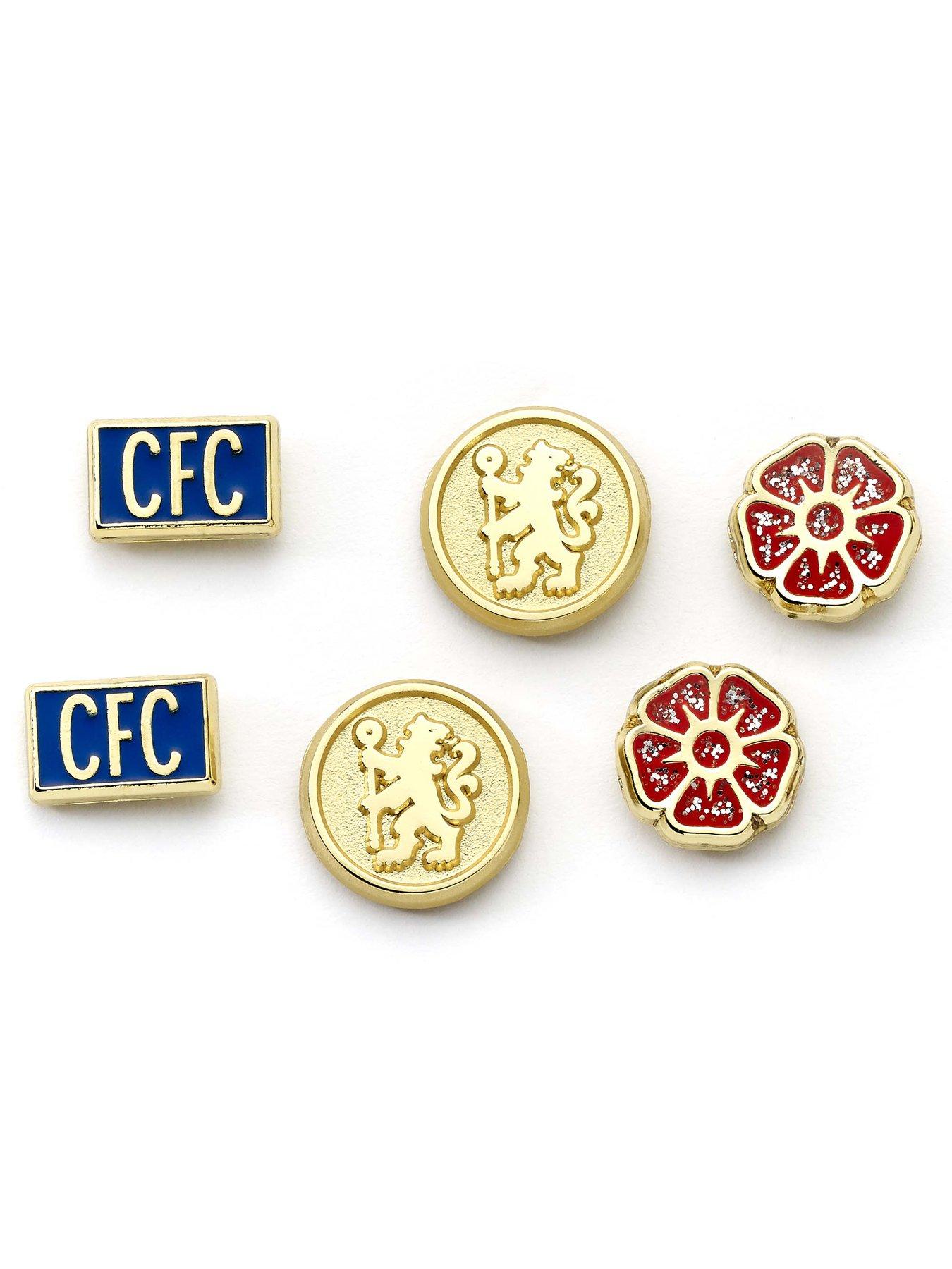 Image 3 of 3 of Chelsea Football Club Set of 3 Stud Earrings