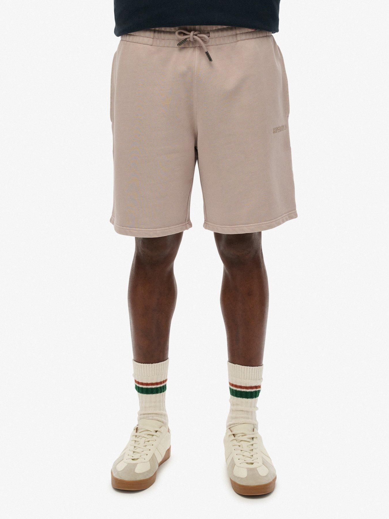 Image 1 of 6 of Superdry Micro Logo Shorts - Beige
