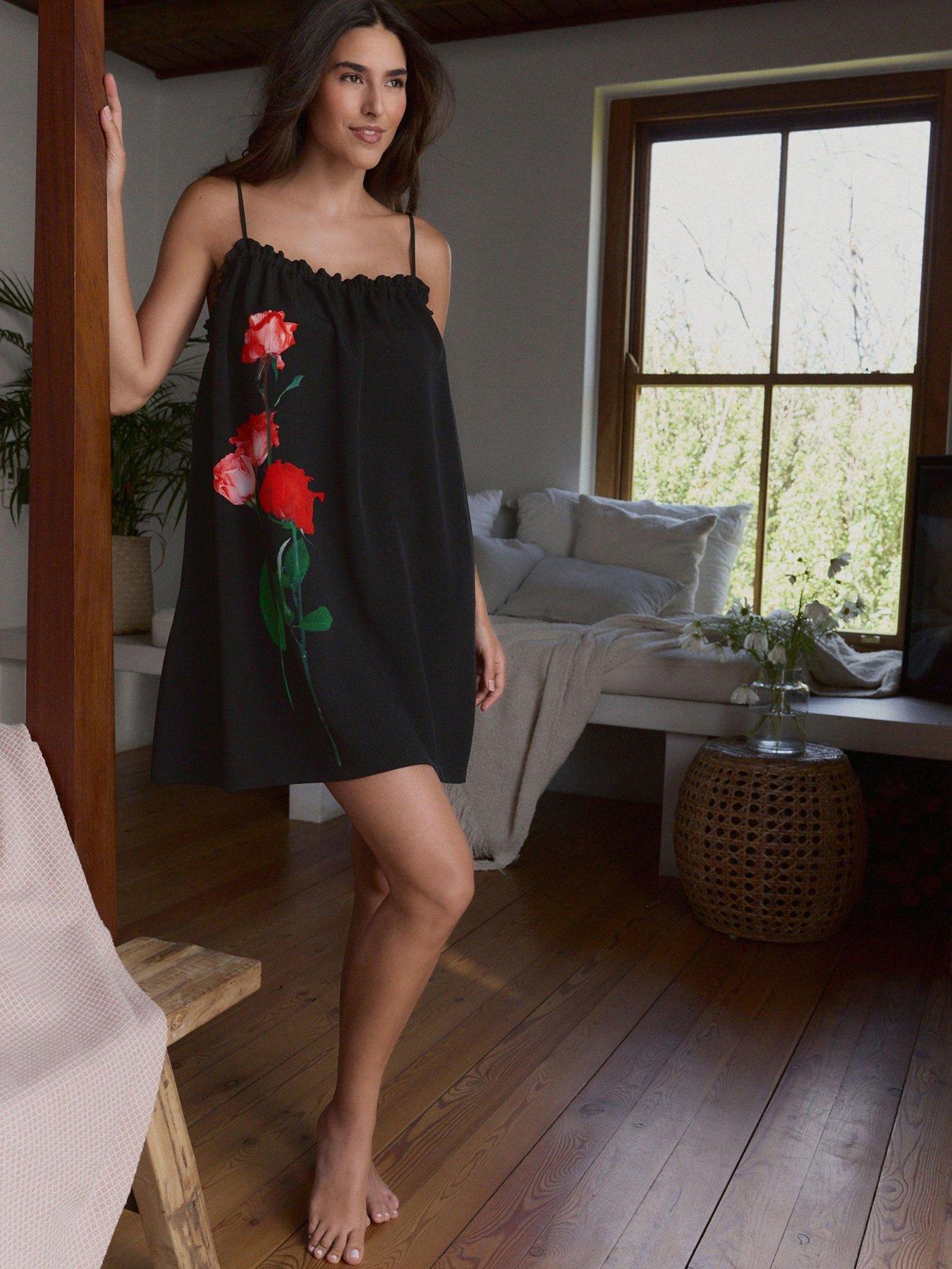 undefined Ted Baker May Roses Slip - Black