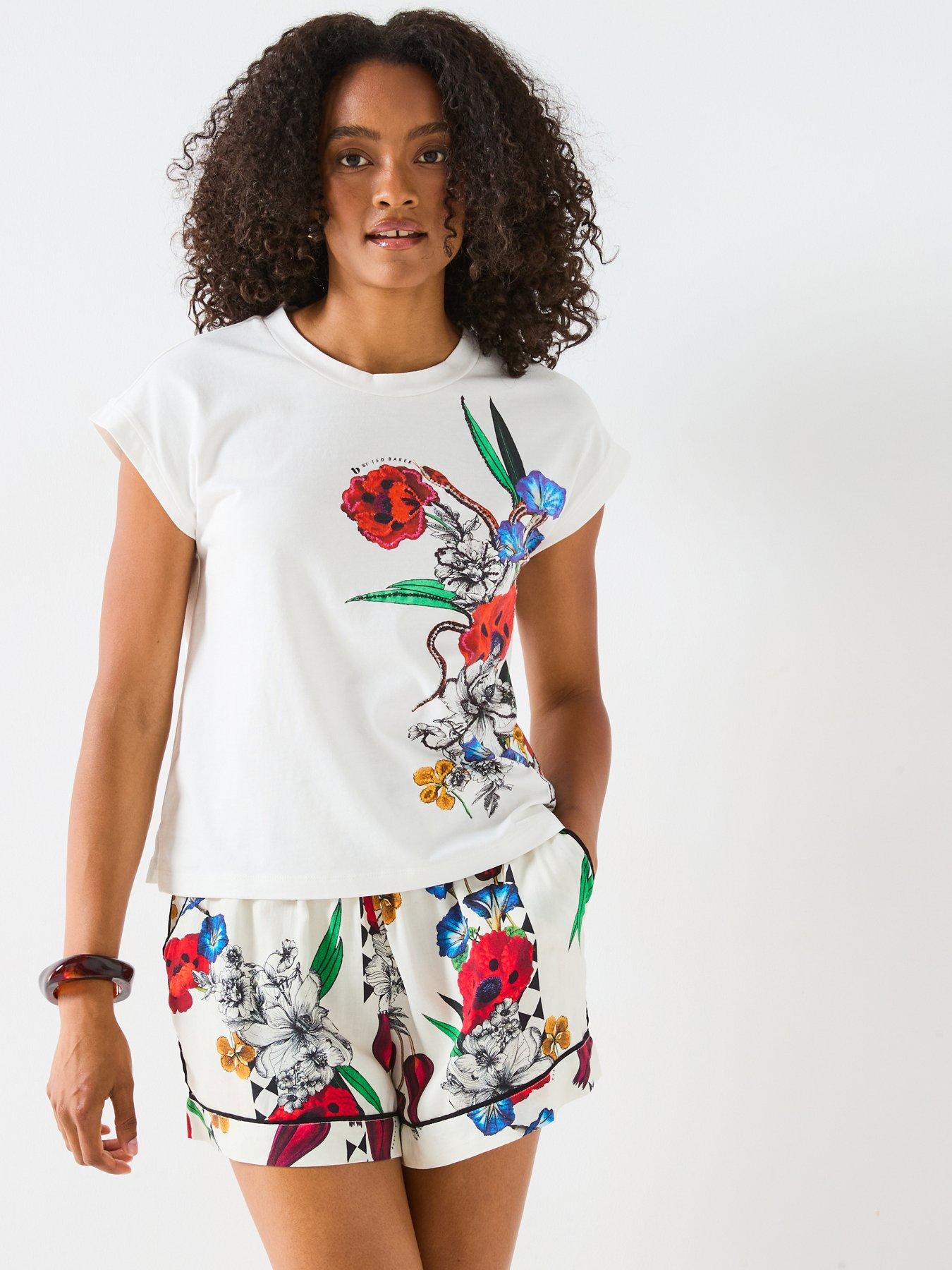undefined Ted Baker May Snake Tee Set - Ecru