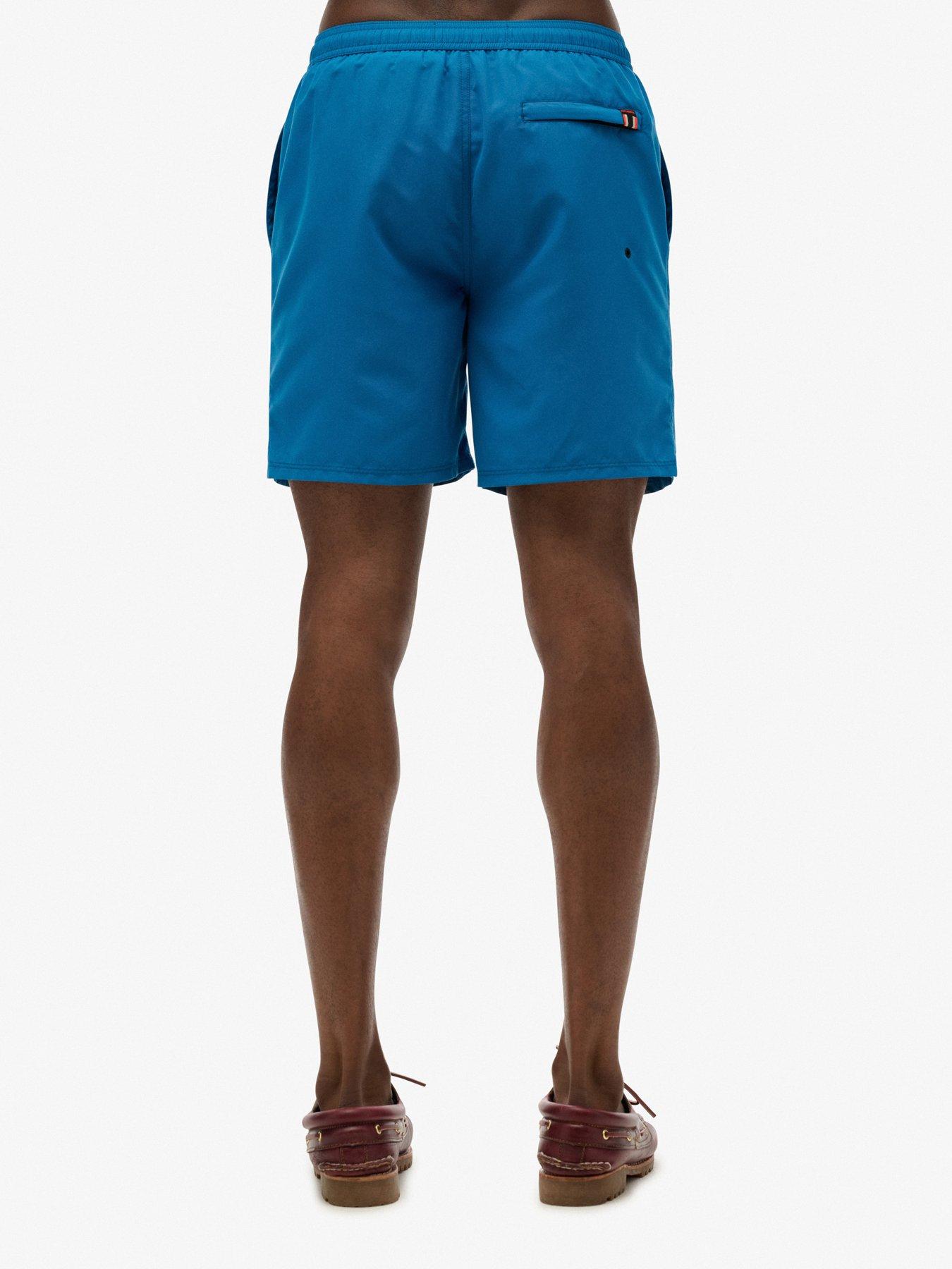 stillFront image of superdry-premium-embroidered-17-inch-swim-shorts-blue