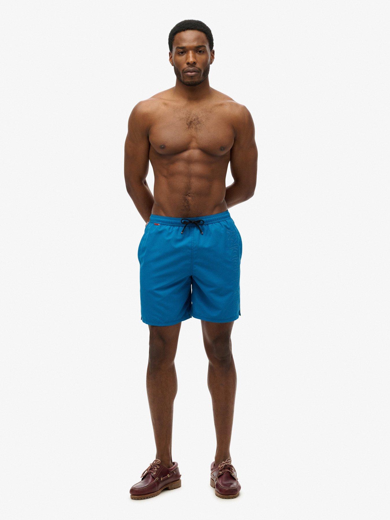  image of superdry-premium-embroidered-17-inch-swim-shorts-blue