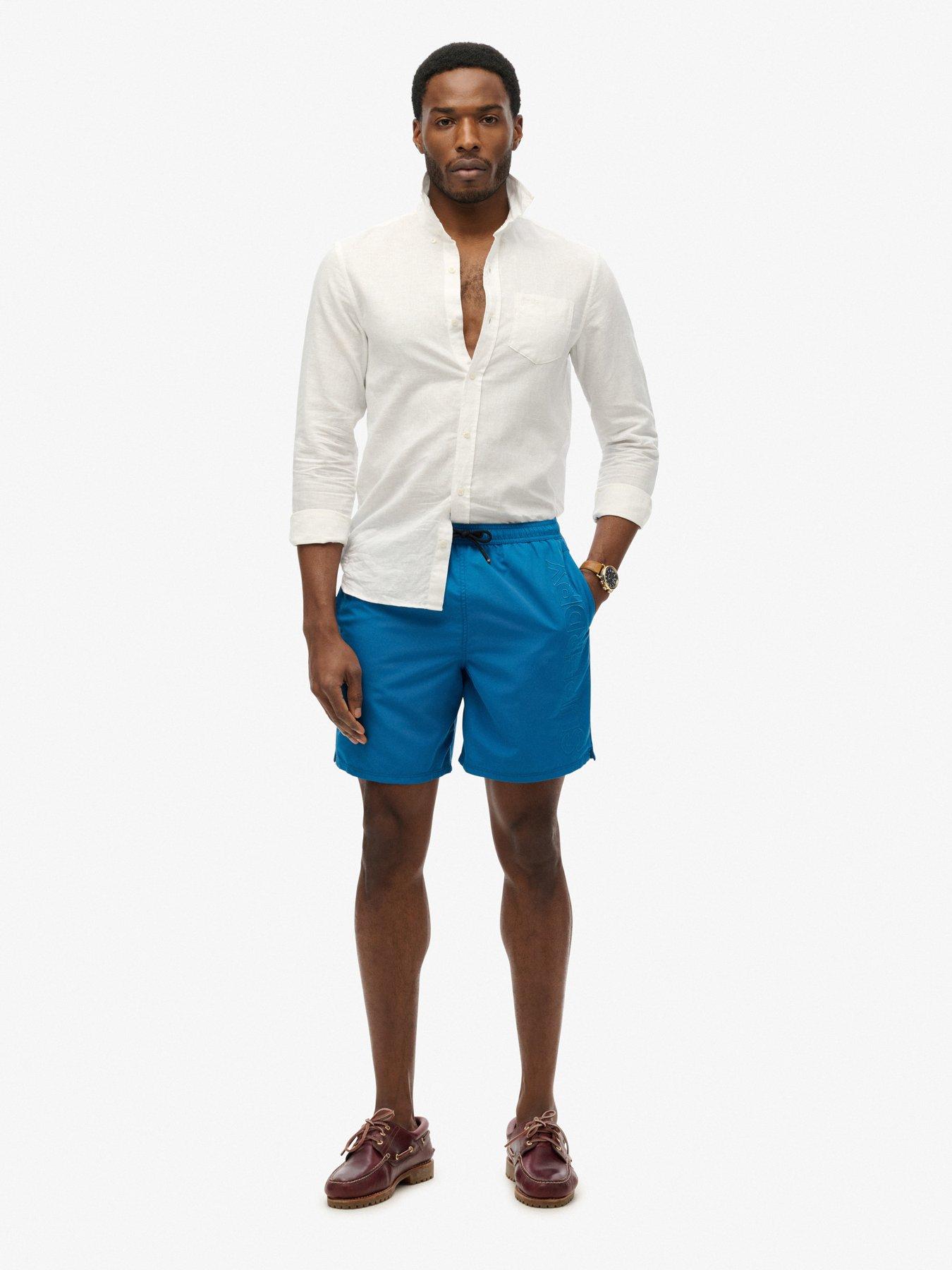  image of superdry-premium-embroidered-17-inch-swim-shorts-blue