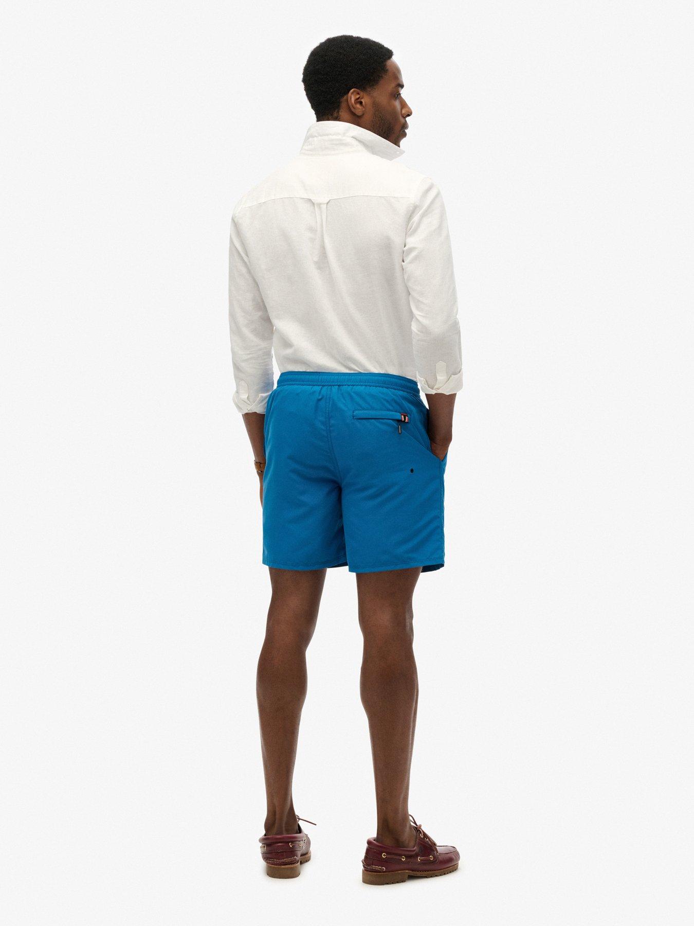  image of superdry-premium-embroidered-17-inch-swim-shorts-blue
