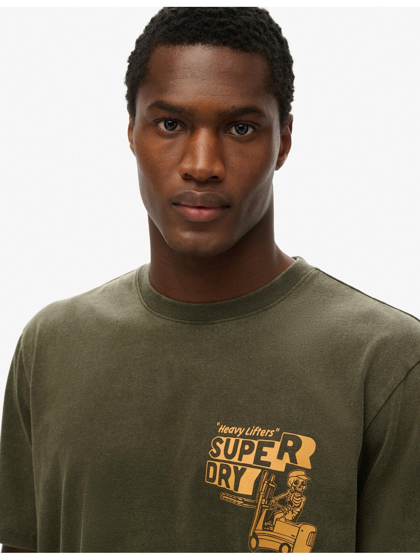 image of superdry-trade-tools-graphic-backprint-loose-fit-t-shirt-khaki