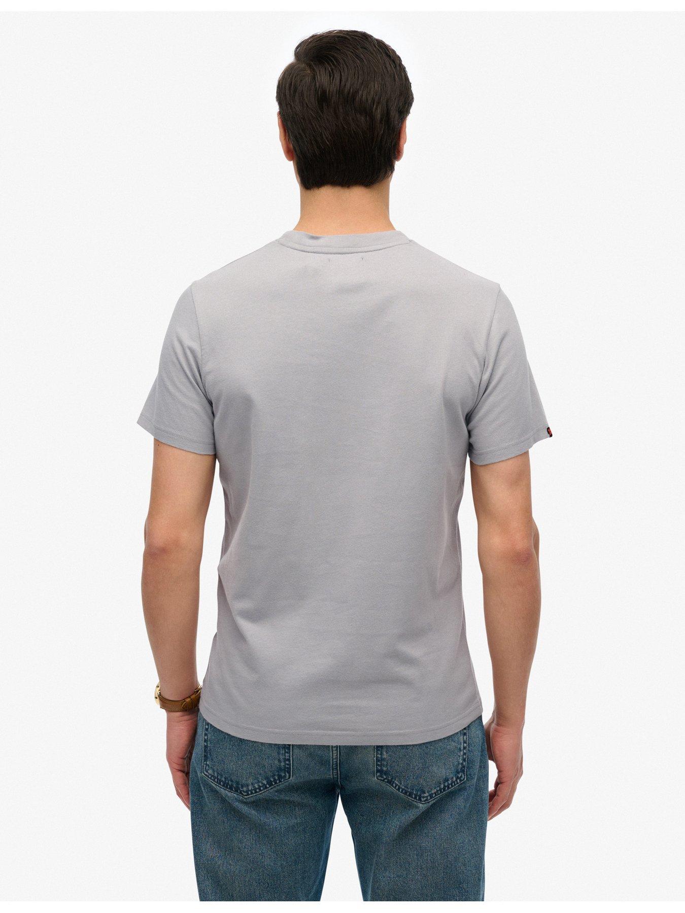 stillFront image of superdry-black-label-logo-t-shirt-grey