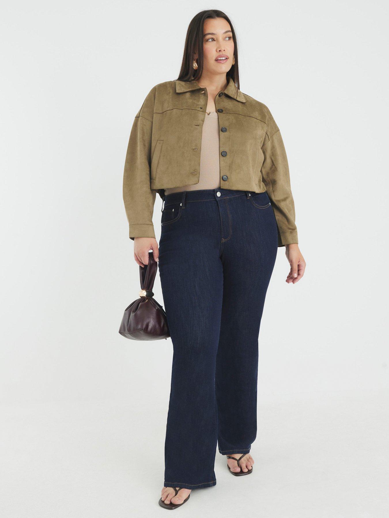 Image 3 of 6 of River Island Suedette Overshirt - Green