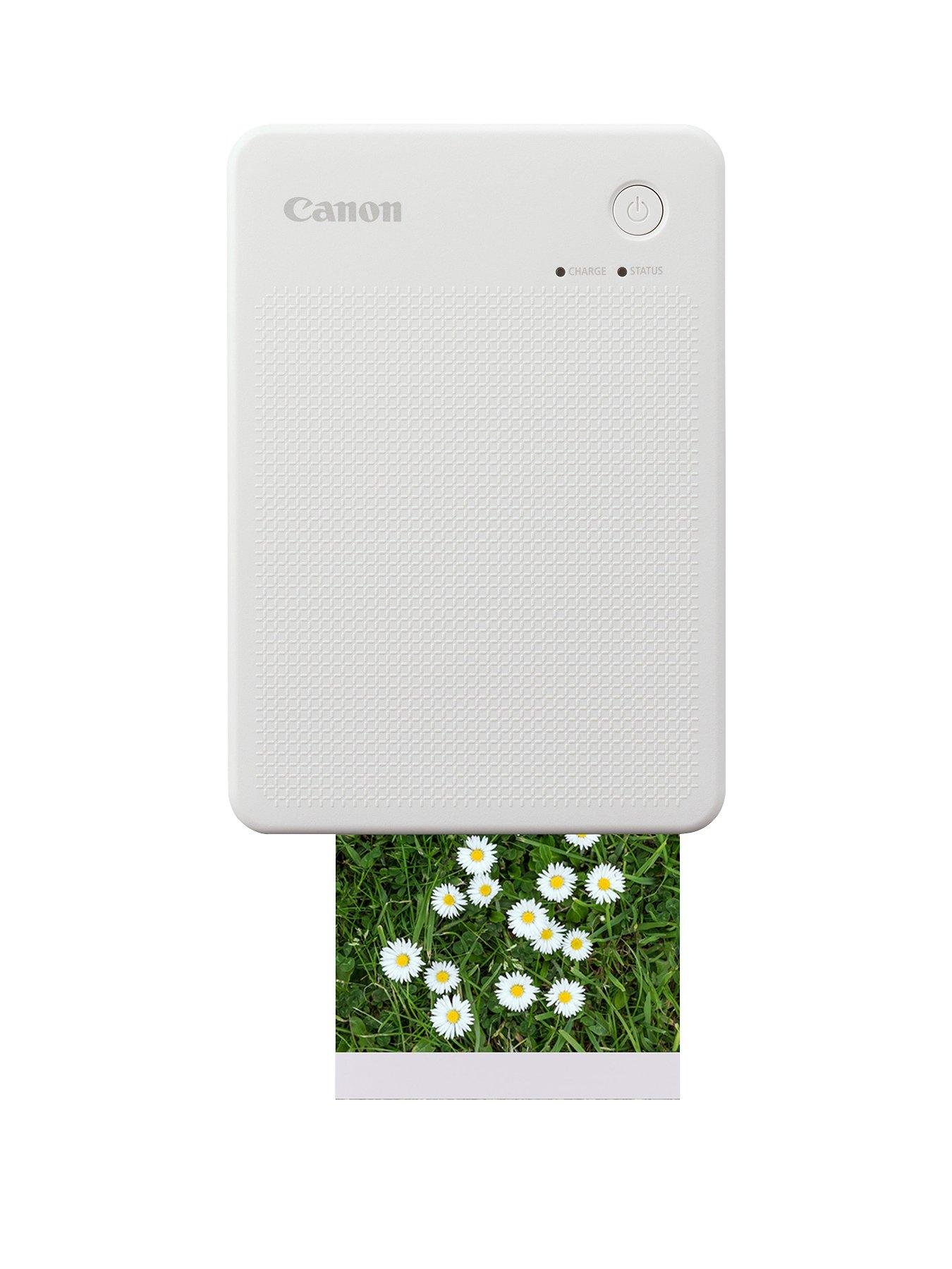  image of canon-selphy-qx20-instant-photo-printer-including-60-shot-print-media-sand-white