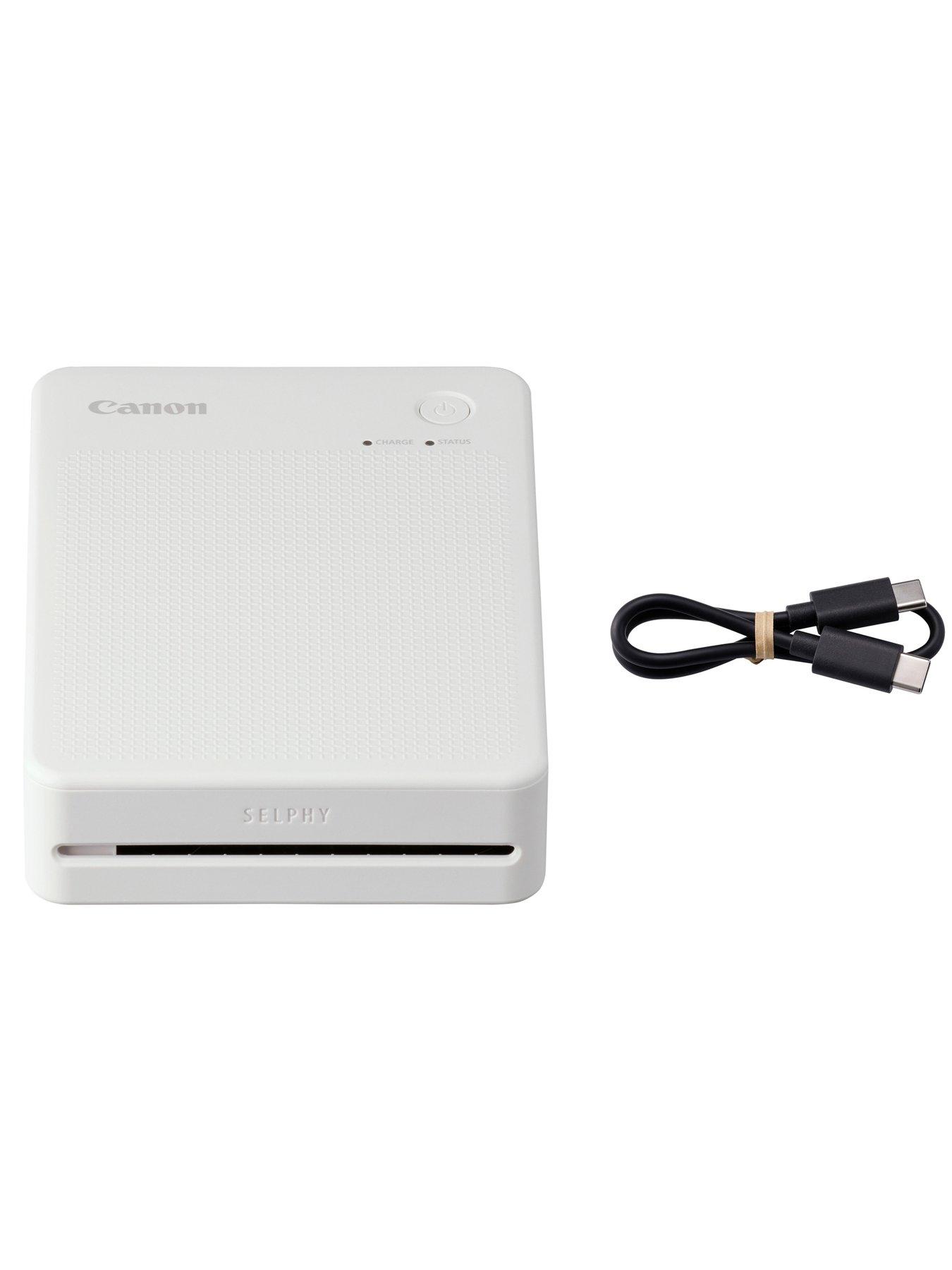  image of canon-selphy-qx20-instant-photo-printer-including-60-shot-print-media-sand-white