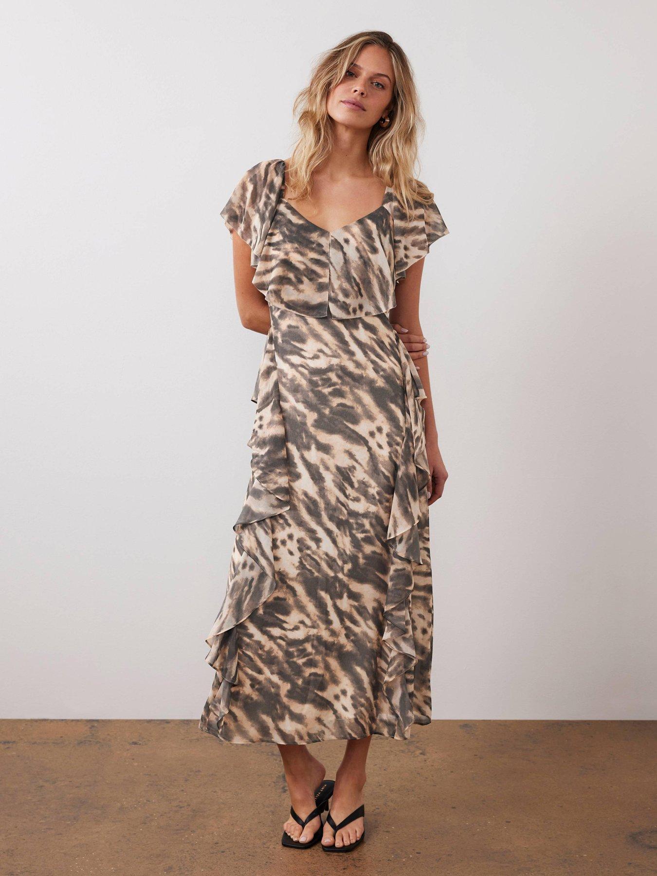undefined Animal Print Maxi Dress