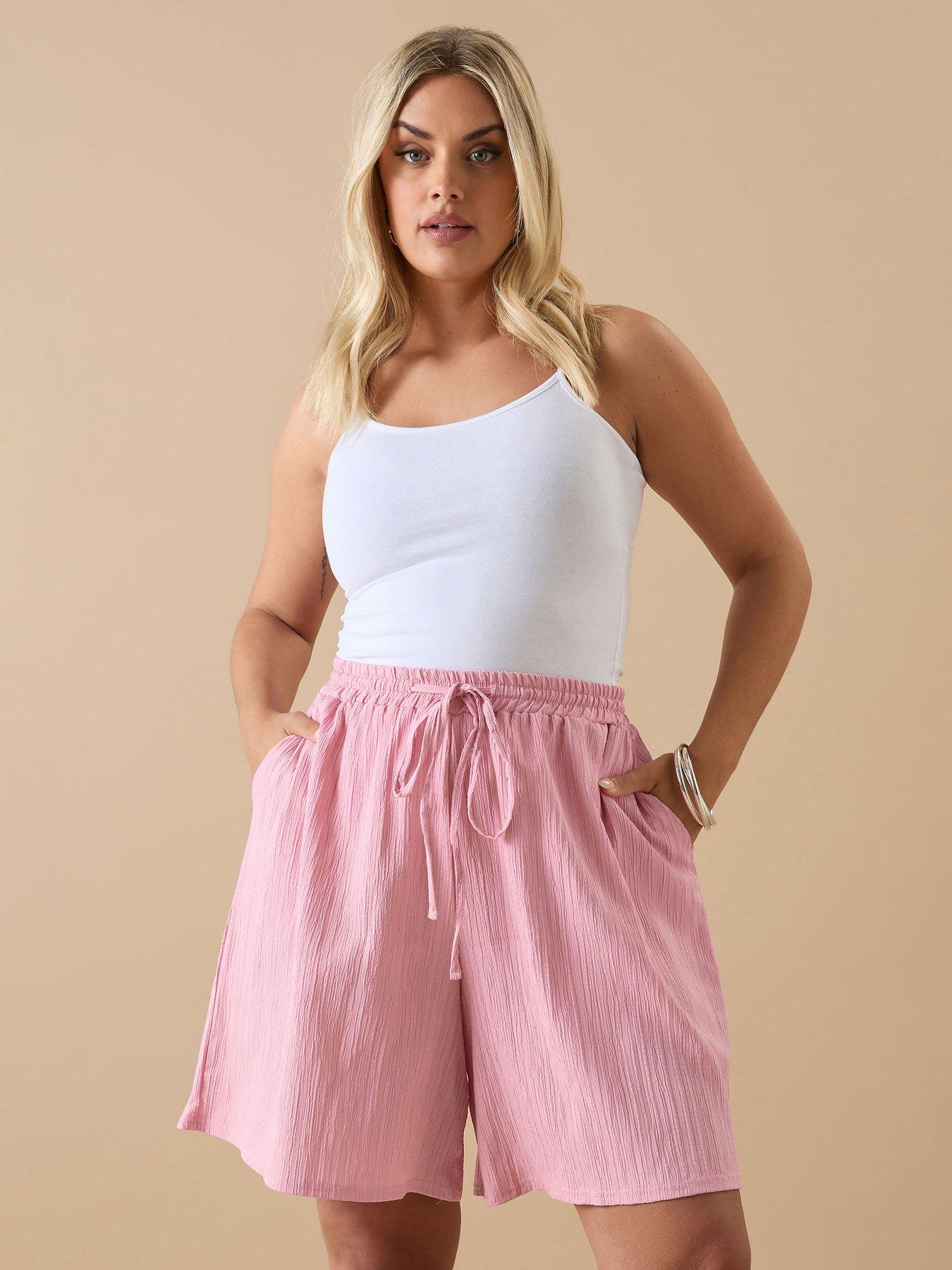 undefined Curve Crinkle Short - Pink