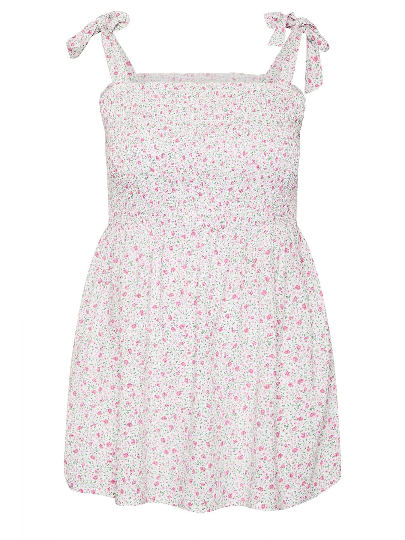  image of yours-curve-shirred-cami-top-pink