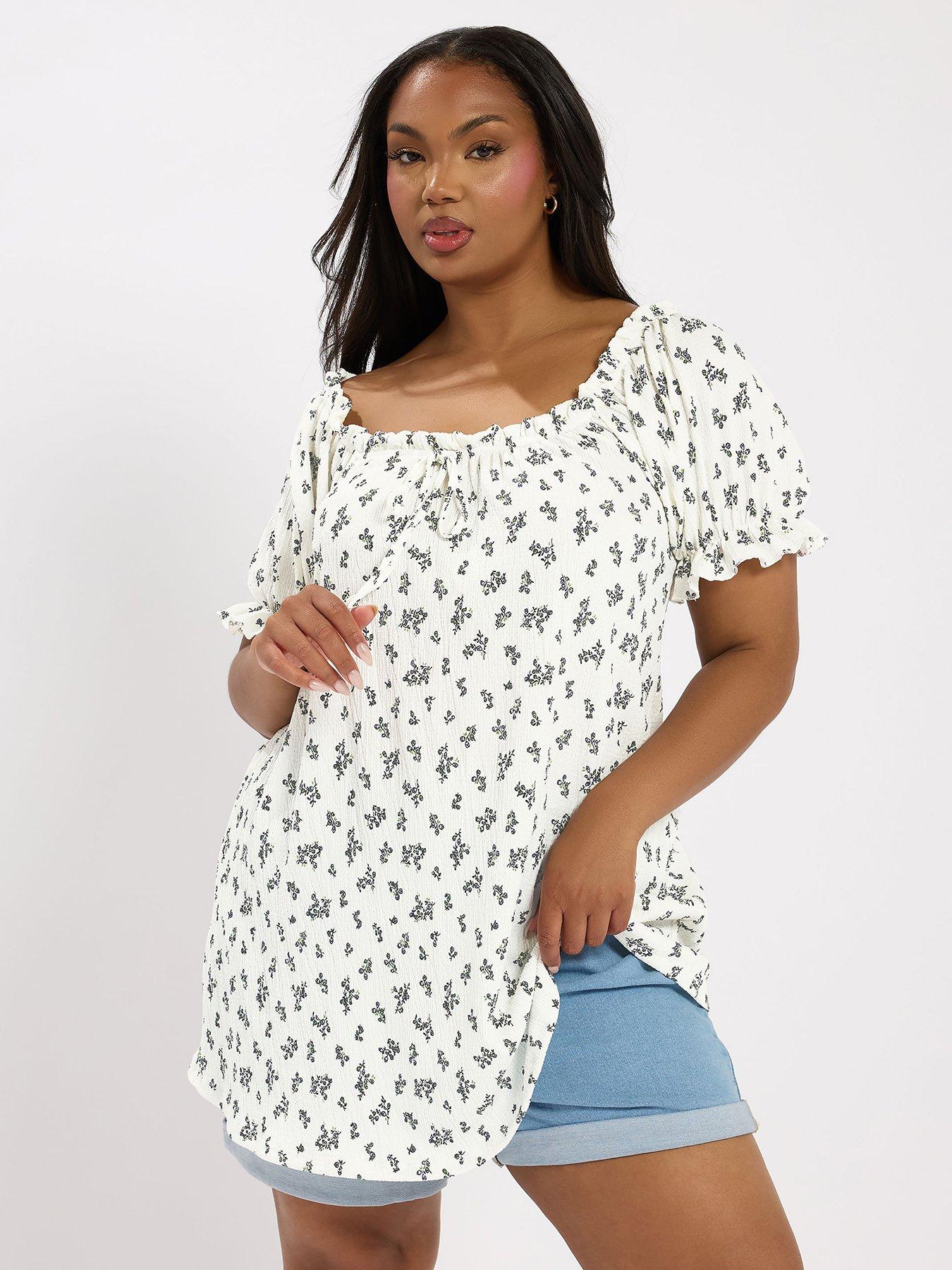 undefined Curve Regular Blouse - White