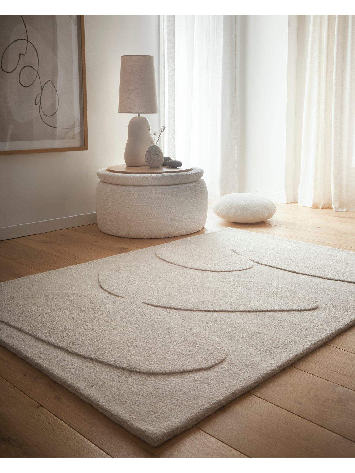 Image 1 of 5 of The Very Collection Sculpted Wool Pebble Rug