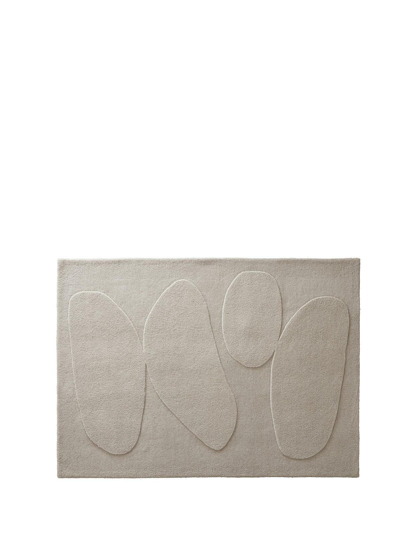 Image 2 of 5 of The Very Collection Sculpted Wool Pebble Rug