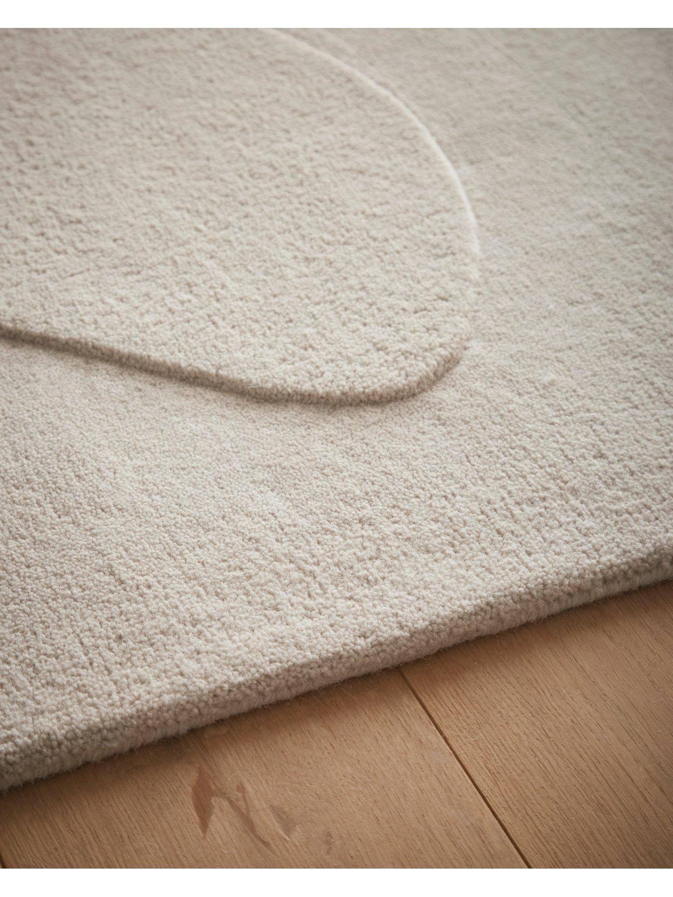 Image 4 of 5 of The Very Collection Sculpted Wool Pebble Rug