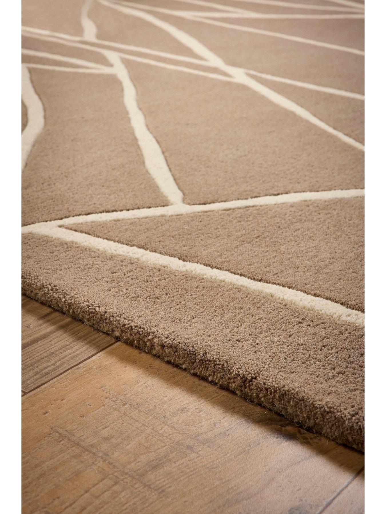  image of the-very-collection-kintsugi-taupe-wool-rug