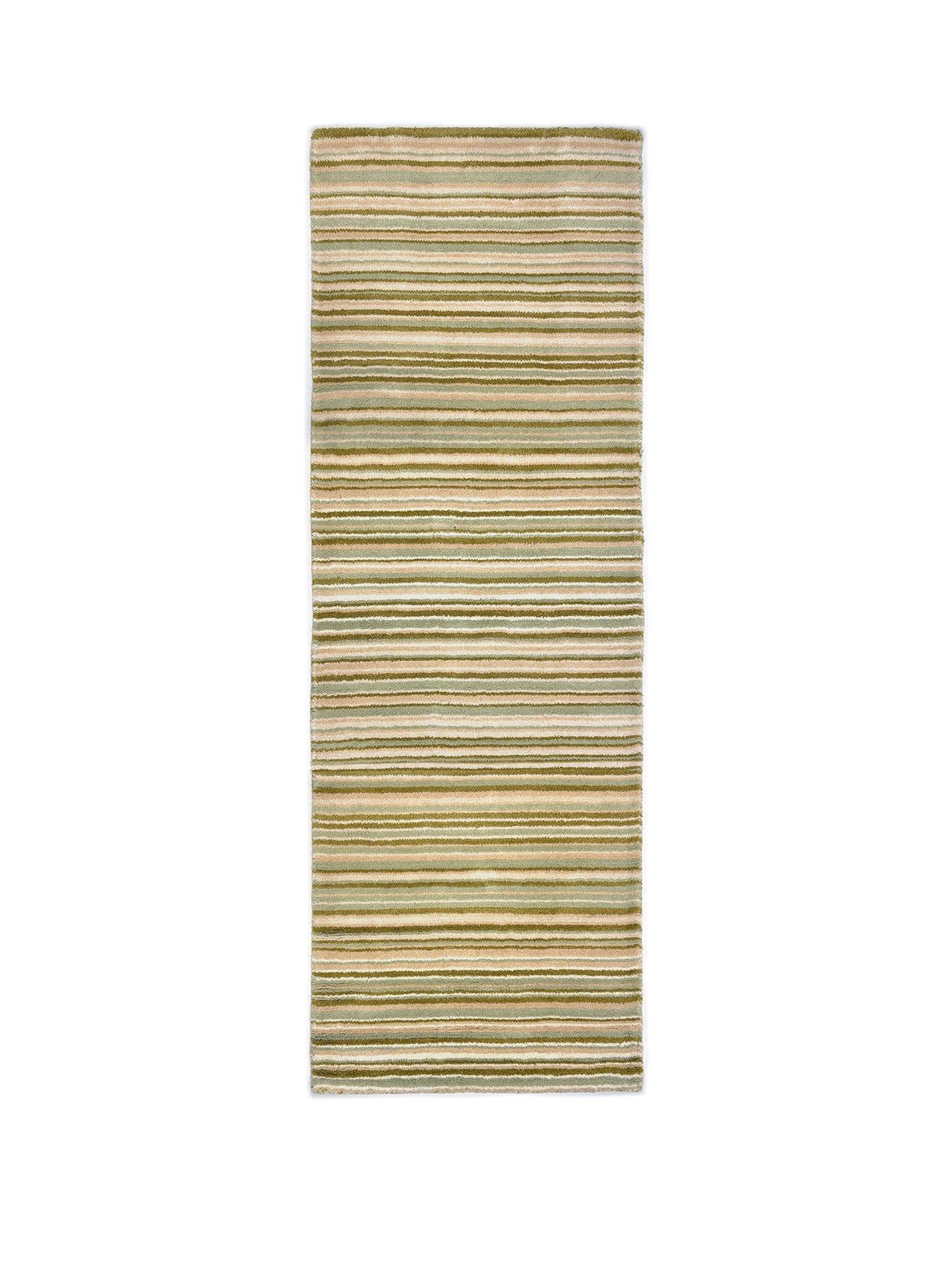  image of very-home-fine-stripes-green-runner