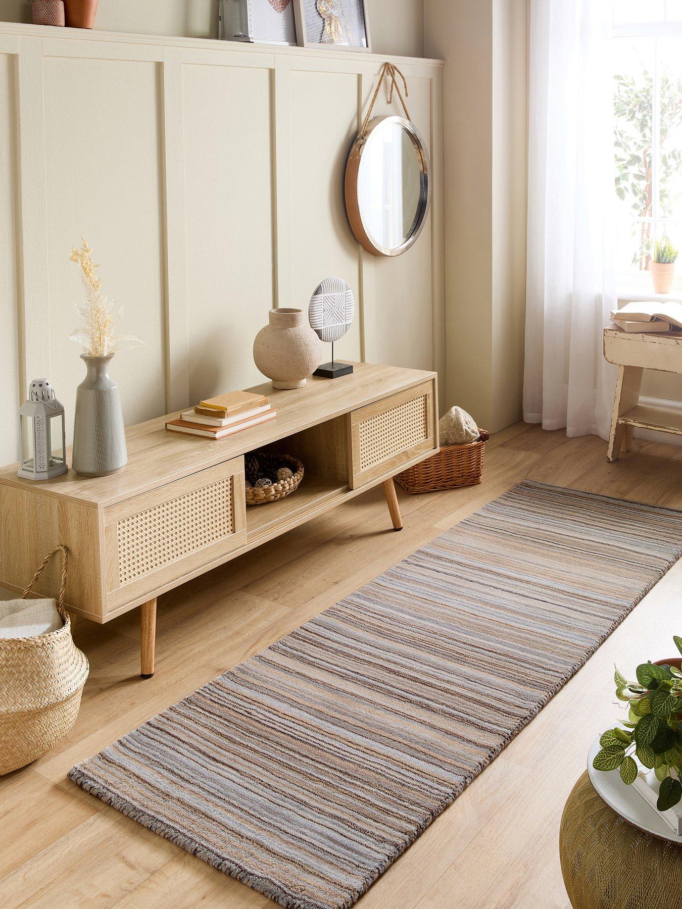 undefined Fine Stripes Beige Runner