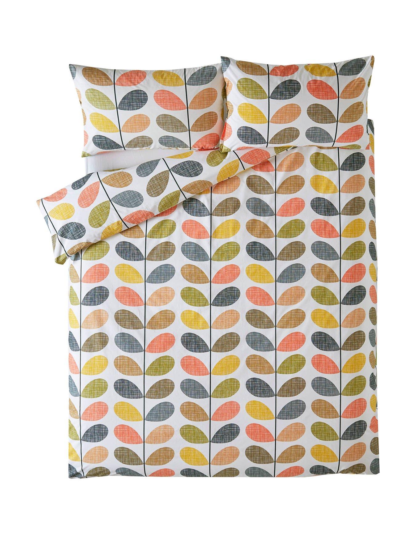  image of orla-kiely-scribble-stem-pillowcase-pair--multi