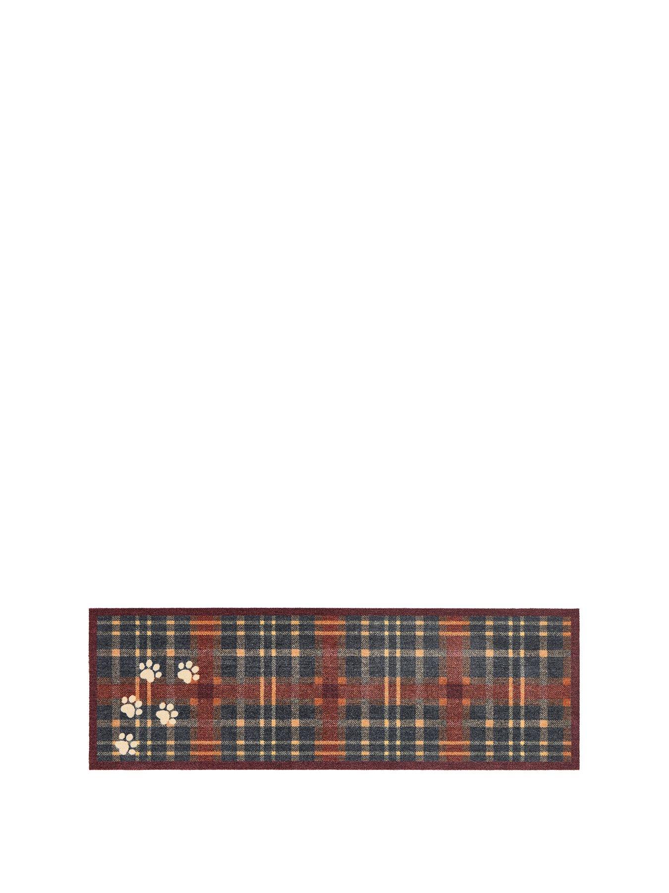  image of the-very-collection-plaid-paws-runner-multi
