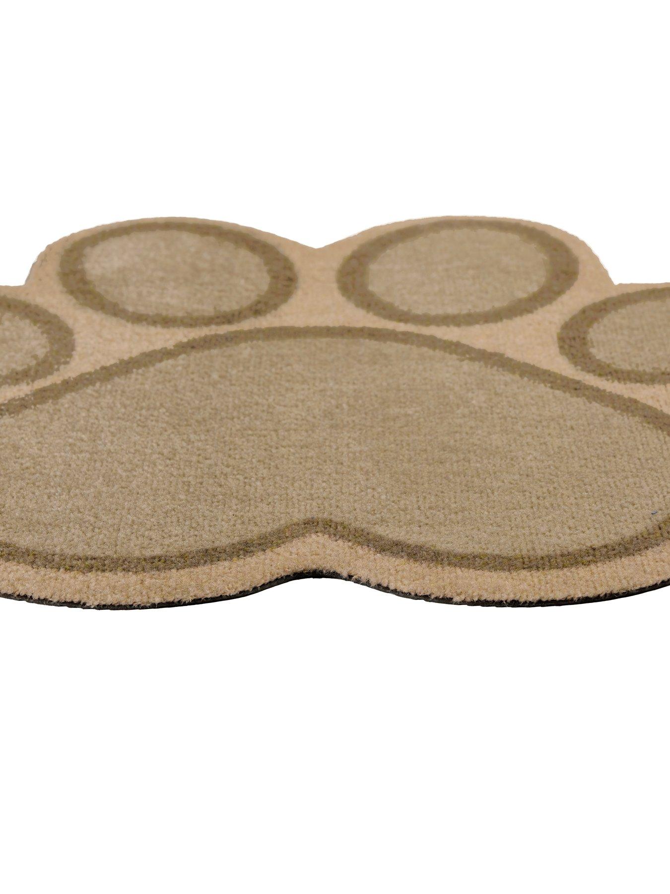  image of the-very-collection-paw-shaped-mat-beige