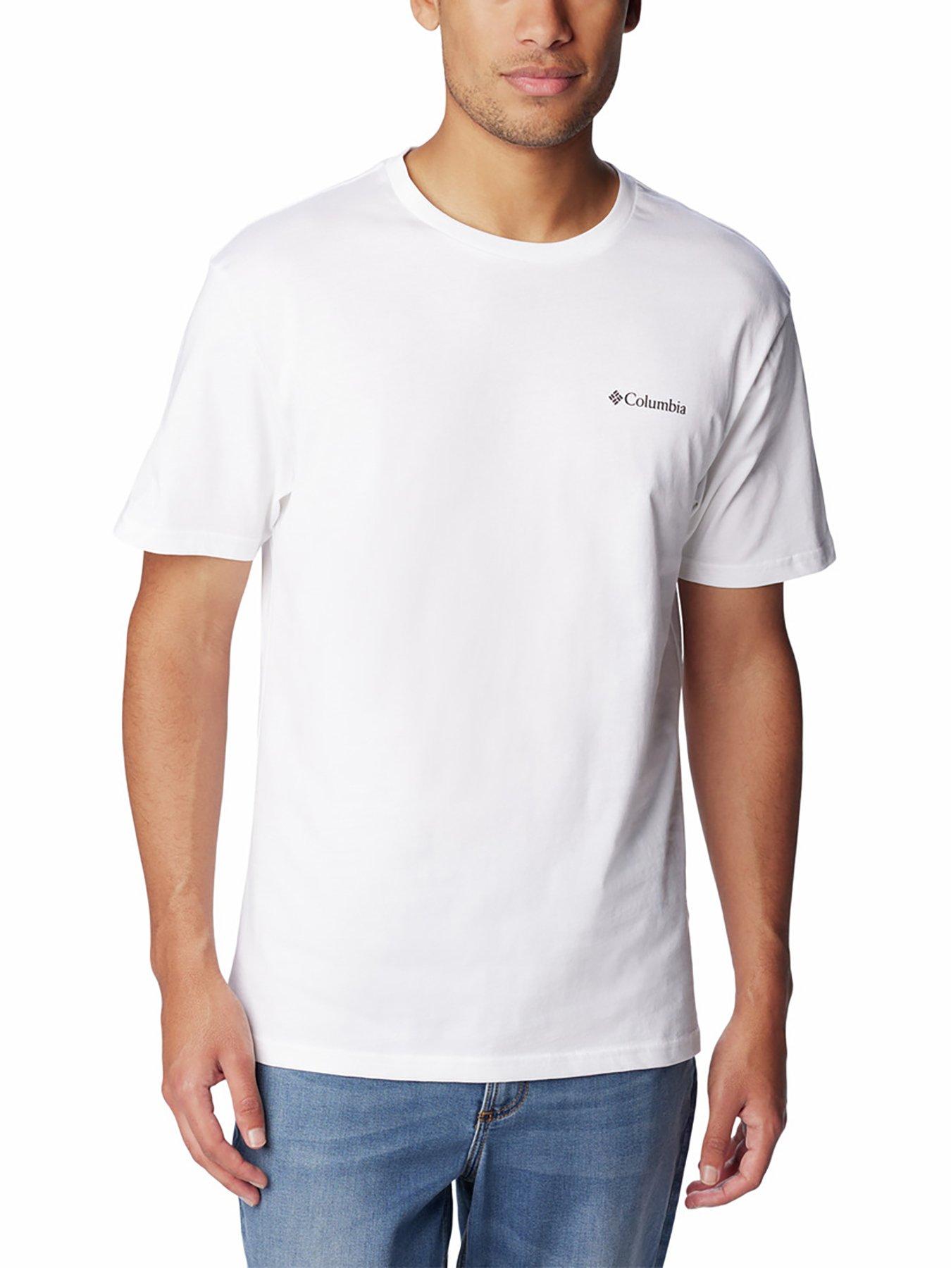 Image 1 of 4 of Columbia Men's Csc Basic Logo Short Sleeve Tee - White