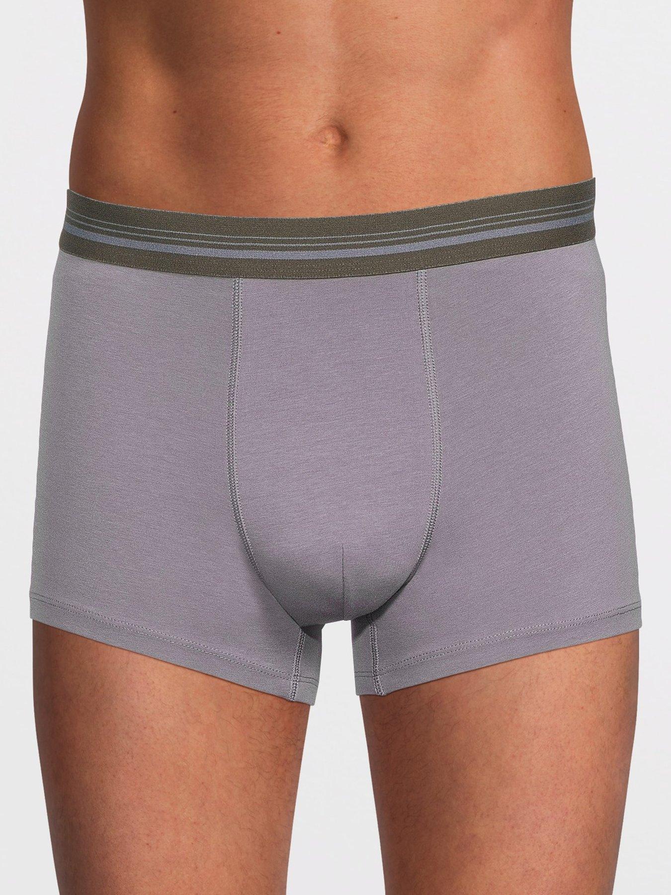 Image 2 of 3 of Very Man 3 Pack Trunks - Khaki/Blue