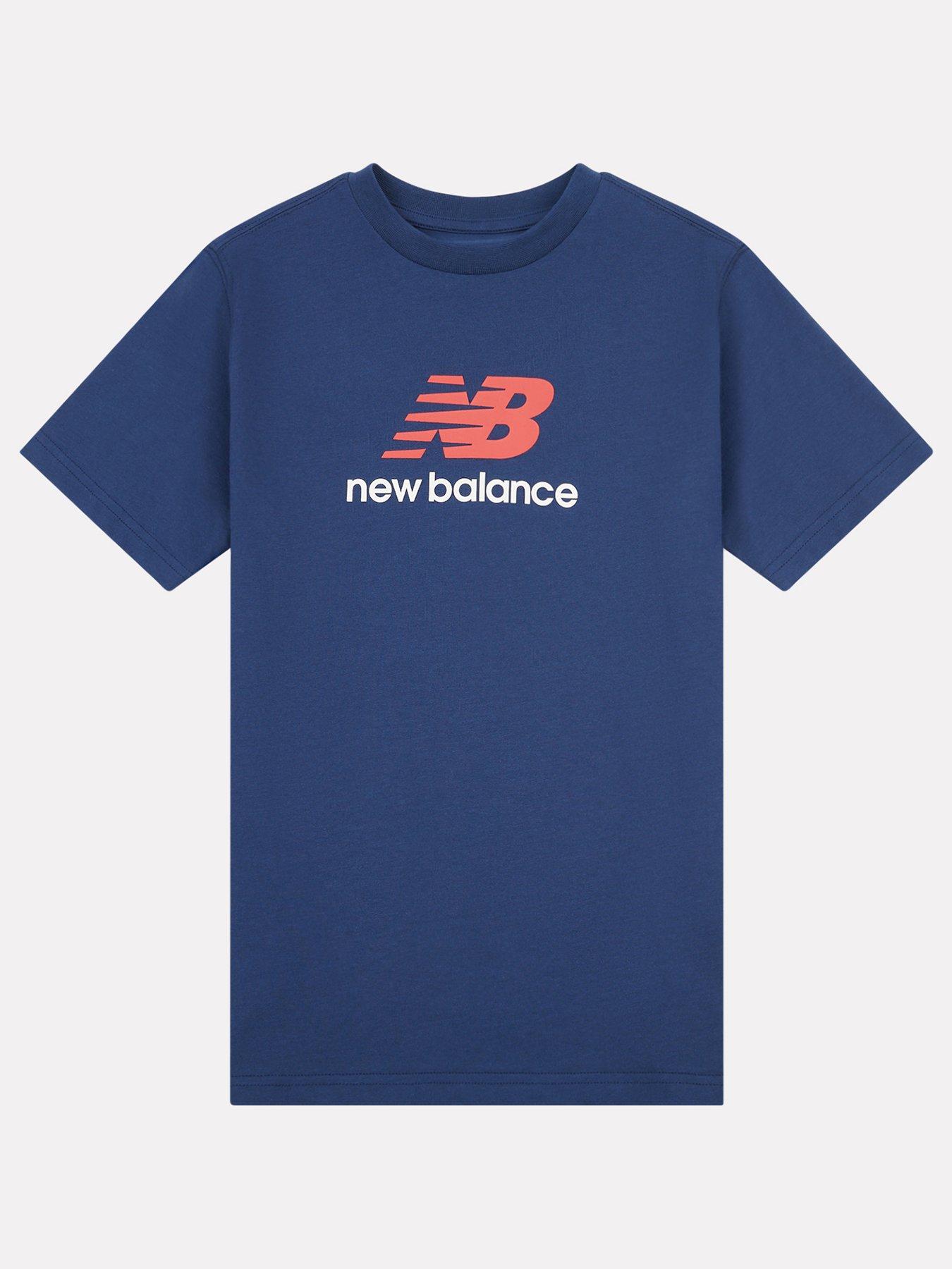 stillFront image of new-balance-junior-boys-jersey-stacked-logo-t-shirt-navy