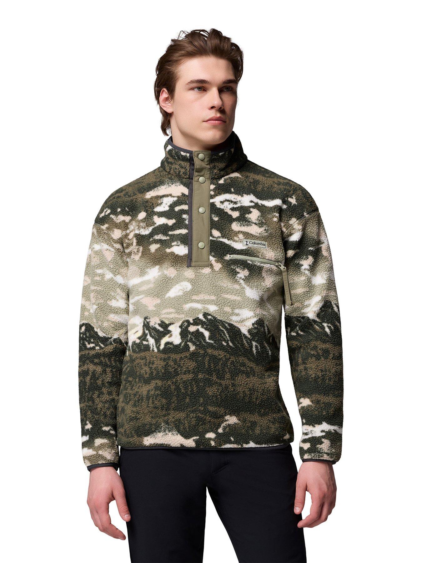 Image 1 of 5 of Columbia Men's Helvetia Ii Printed Half Snap Fleece - Green