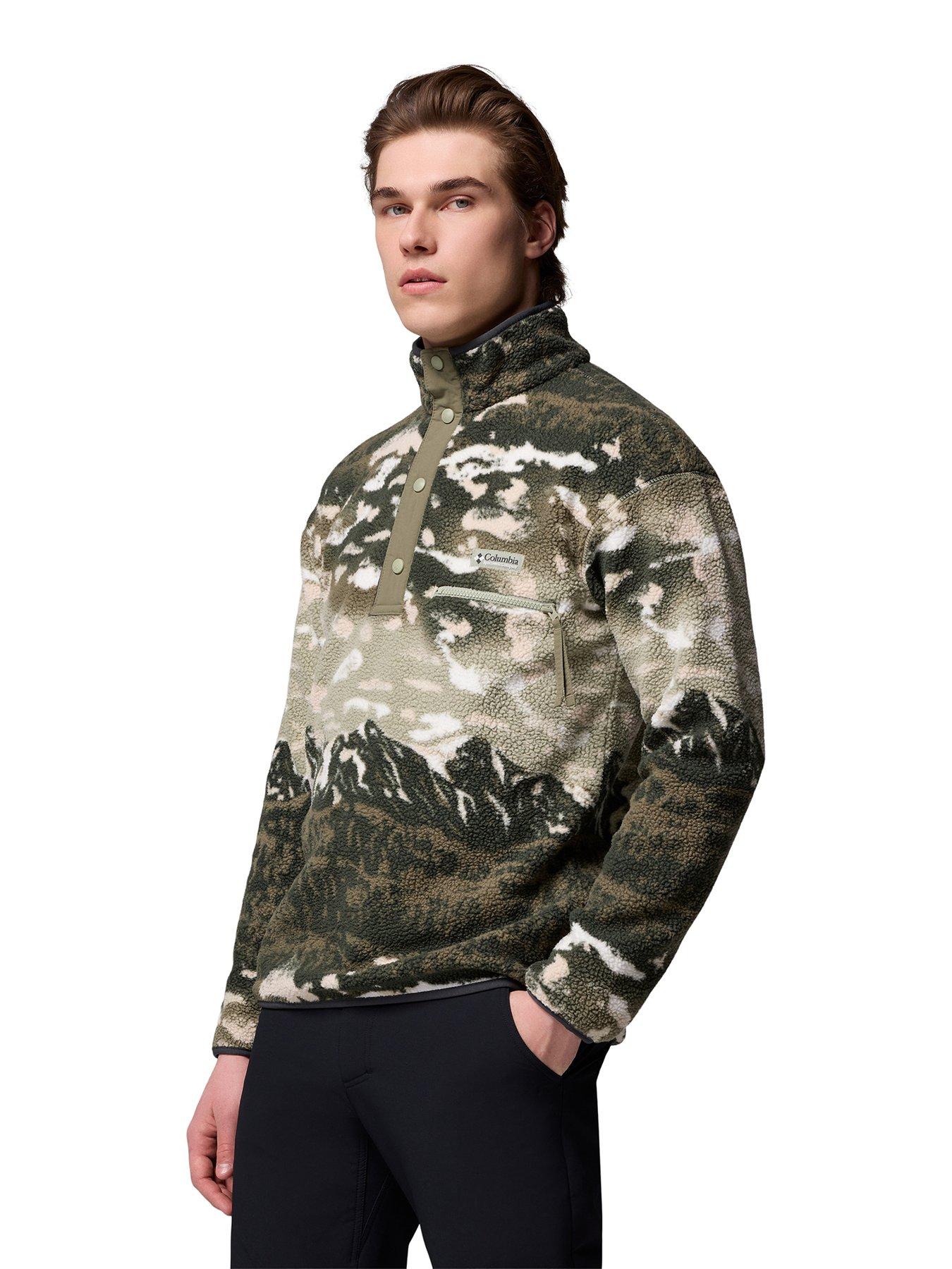 Image 4 of 5 of Columbia Men's Helvetia Ii Printed Half Snap Fleece - Green